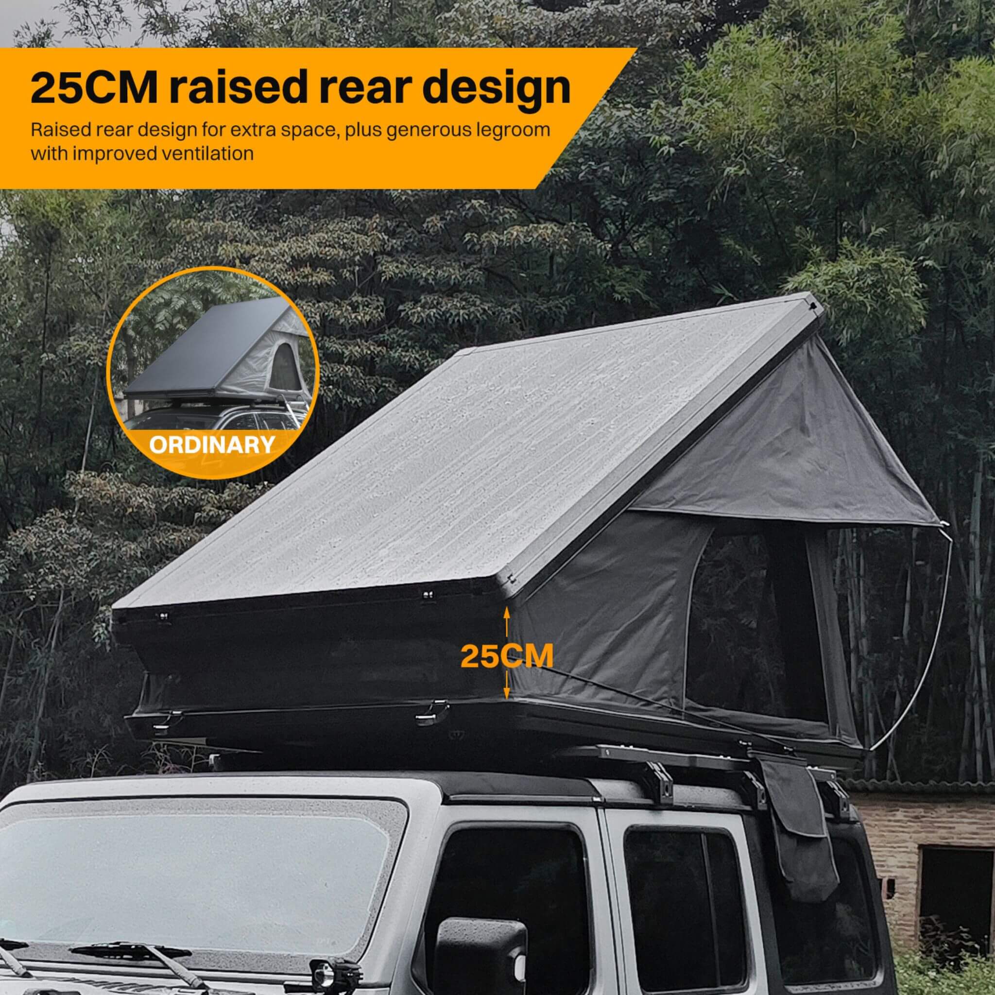 Trailora Altitude Heavy-Duty Hard-Shell Rooftop Tent With Ladder [2-3 Person] (SAK93120) – SAKSBY WHOLESALE, view 10