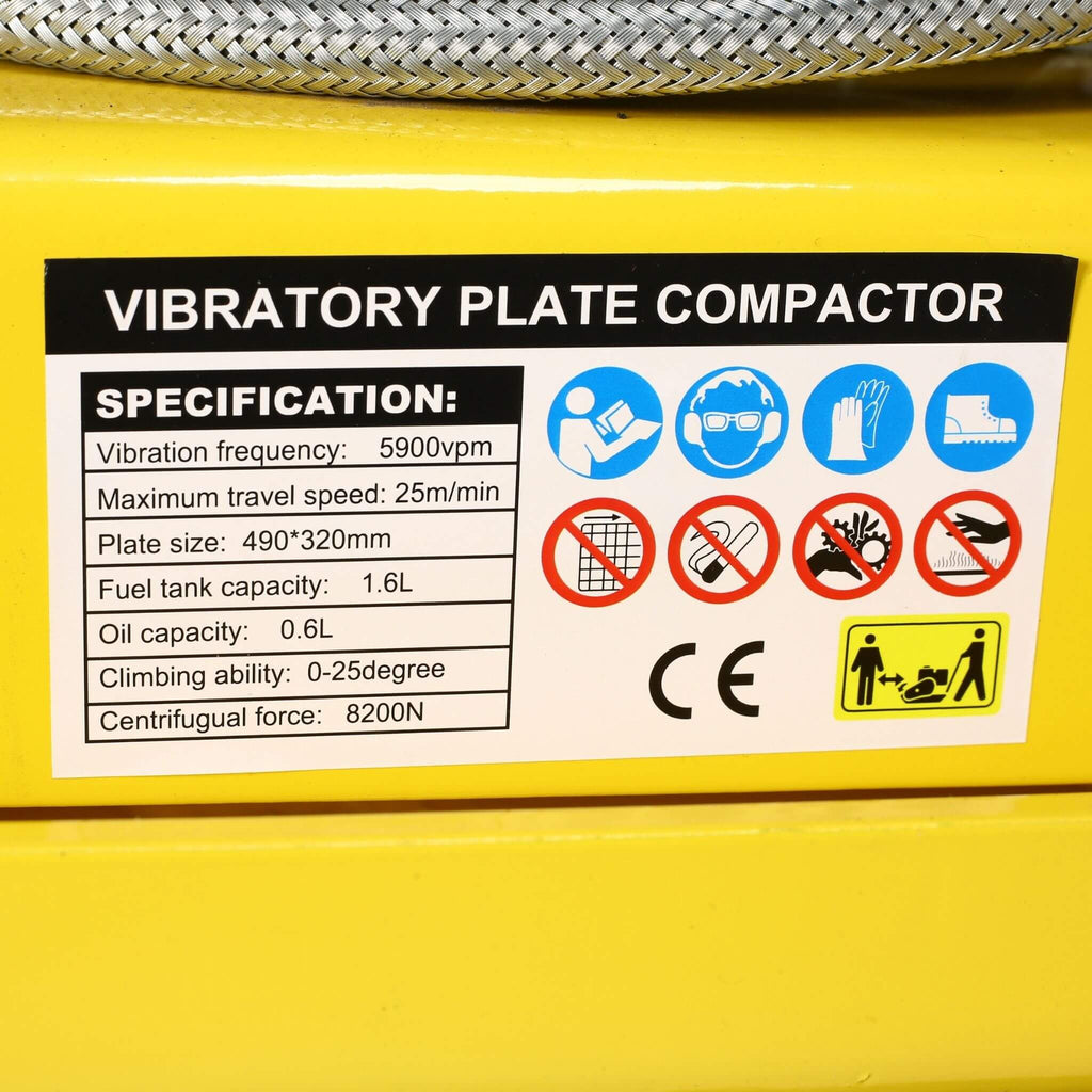 Heavy-Duty 2.5HP 79CC 8200N Gas-Powered Plate Compactor Machine (SAK58492) – SAKSBY WHOLESALE, view 16