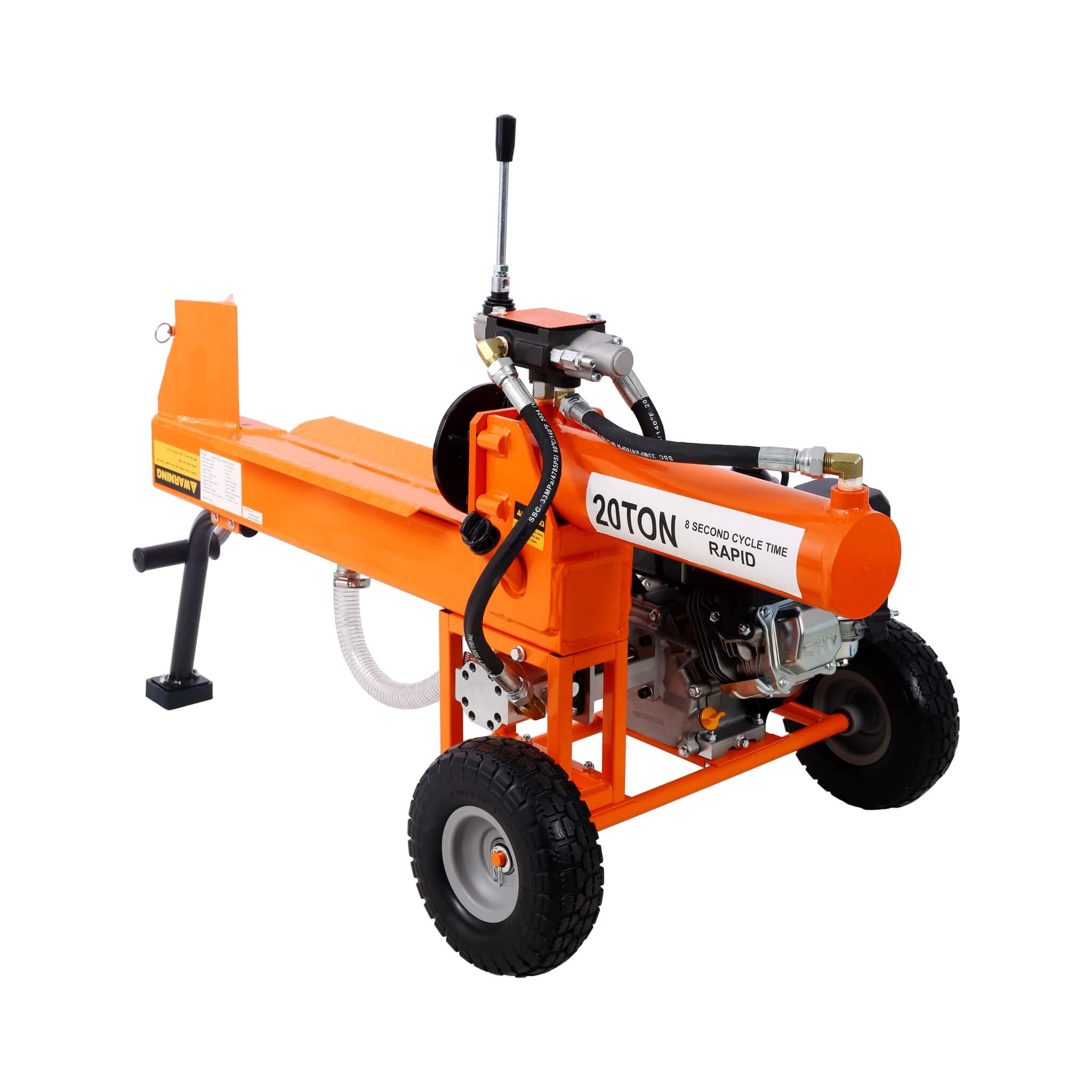 Heavy-Duty 20-Ton 7HP Portable Log Splitter With Auto-Return Hydraulic Ram (SAK15842) – SAKSBY WHOLESALE, view 3