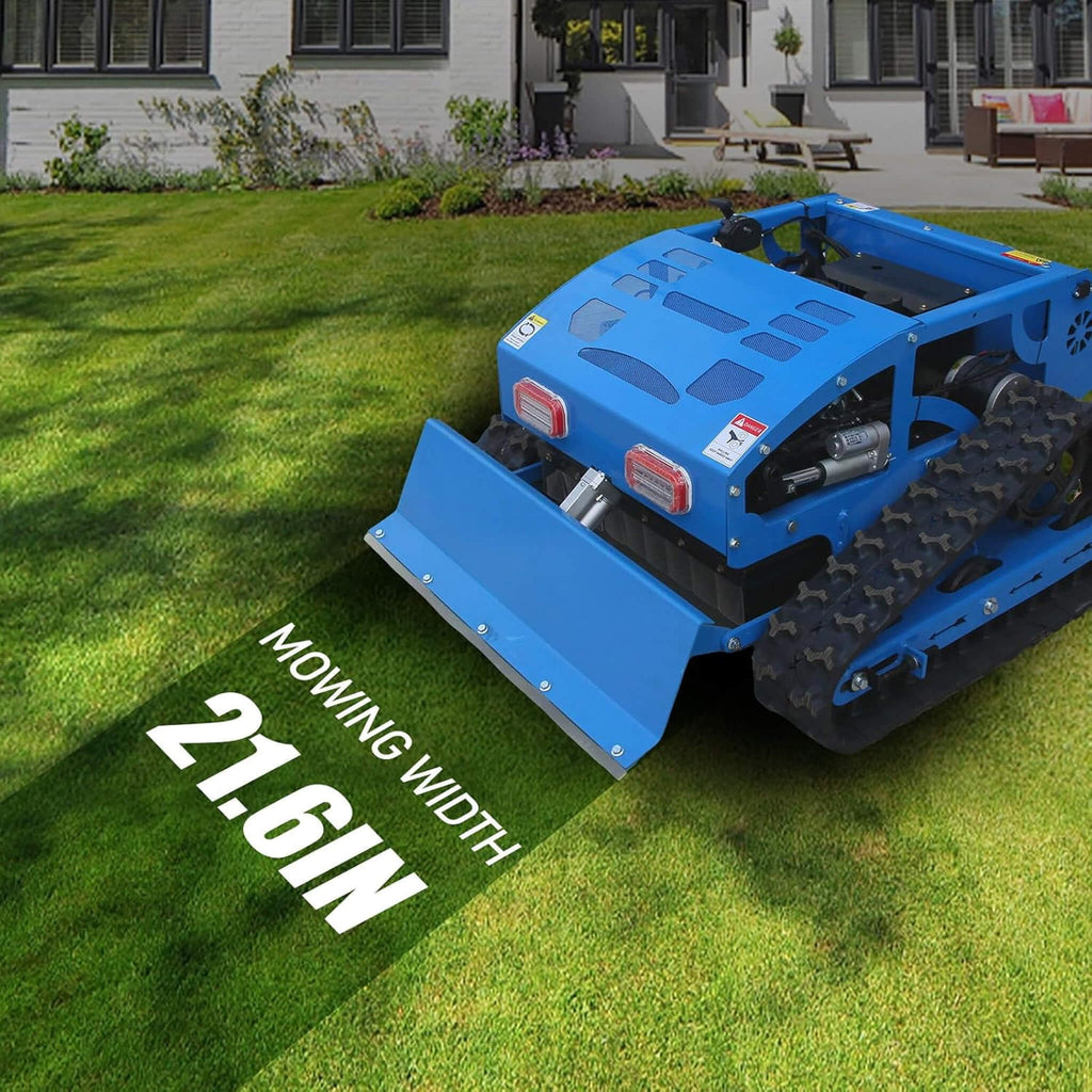 Heavy-Duty 21-Inch 9HP Commercial Remote-Controlled Robotic Lawn Mower With Tracks And Plow (SAK26583) – SAKSBY WHOLESALE, vi