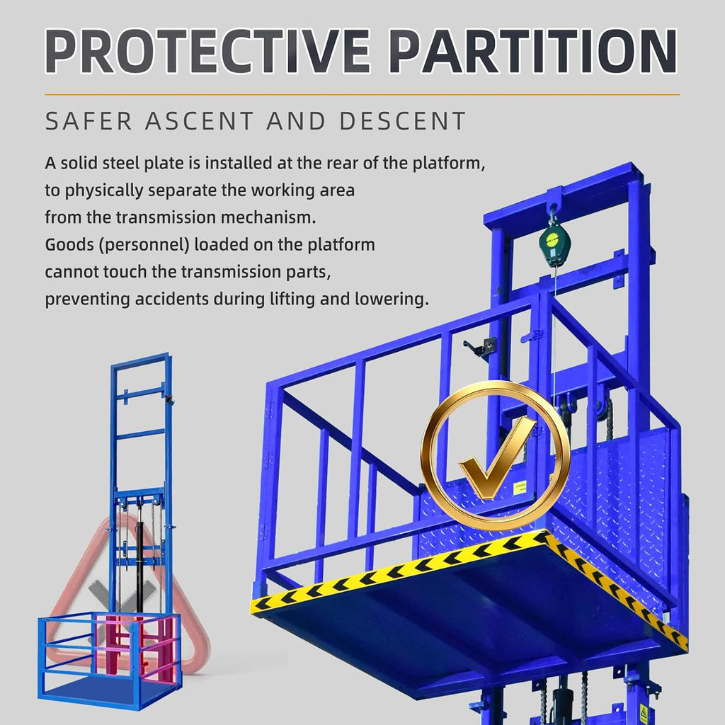 Heavy-Duty 2200 LBS Electric Hydraulic Lift Platform With Anti-Fall (SAK19456) – SAKSBY WHOLESALE, view 6