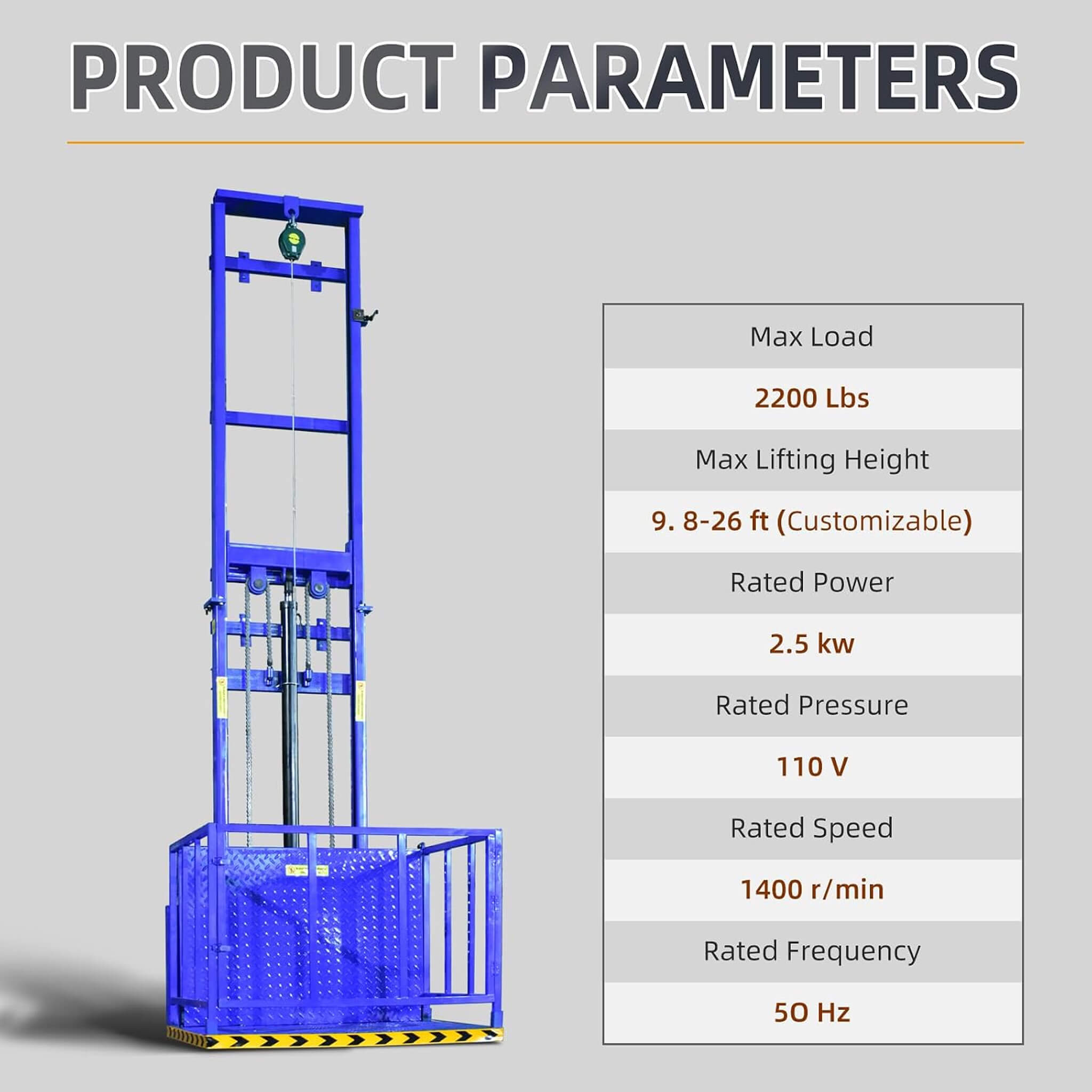 Heavy-Duty 2200 LBS Electric Hydraulic Lift Platform With Anti-Fall (SAK19456) – SAKSBY WHOLESALE, view 9
