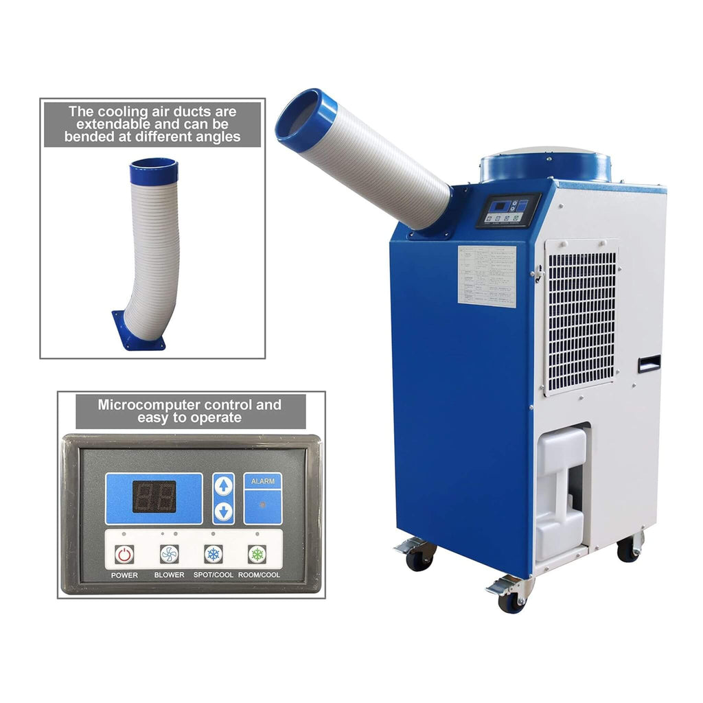 Heavy-Duty 220V Portable 11K BTU Outdoor Industrial Spot Cooler Air Conditioner (SAK59327) – SAKSBY WHOLESALE, view 5