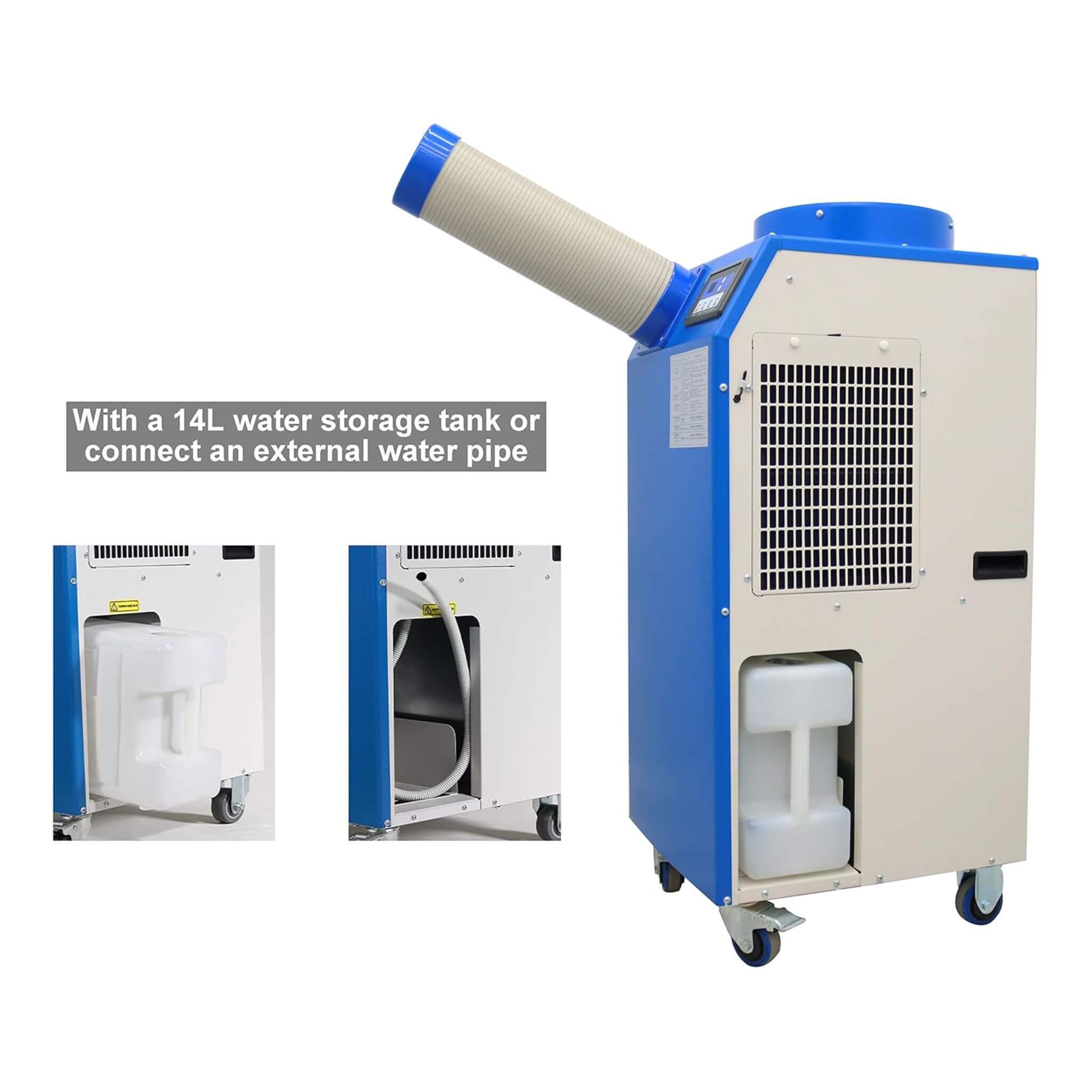 Heavy-Duty 220V Portable 11K BTU Outdoor Industrial Spot Cooler Air Conditioner (SAK59327) – SAKSBY WHOLESALE, view 8