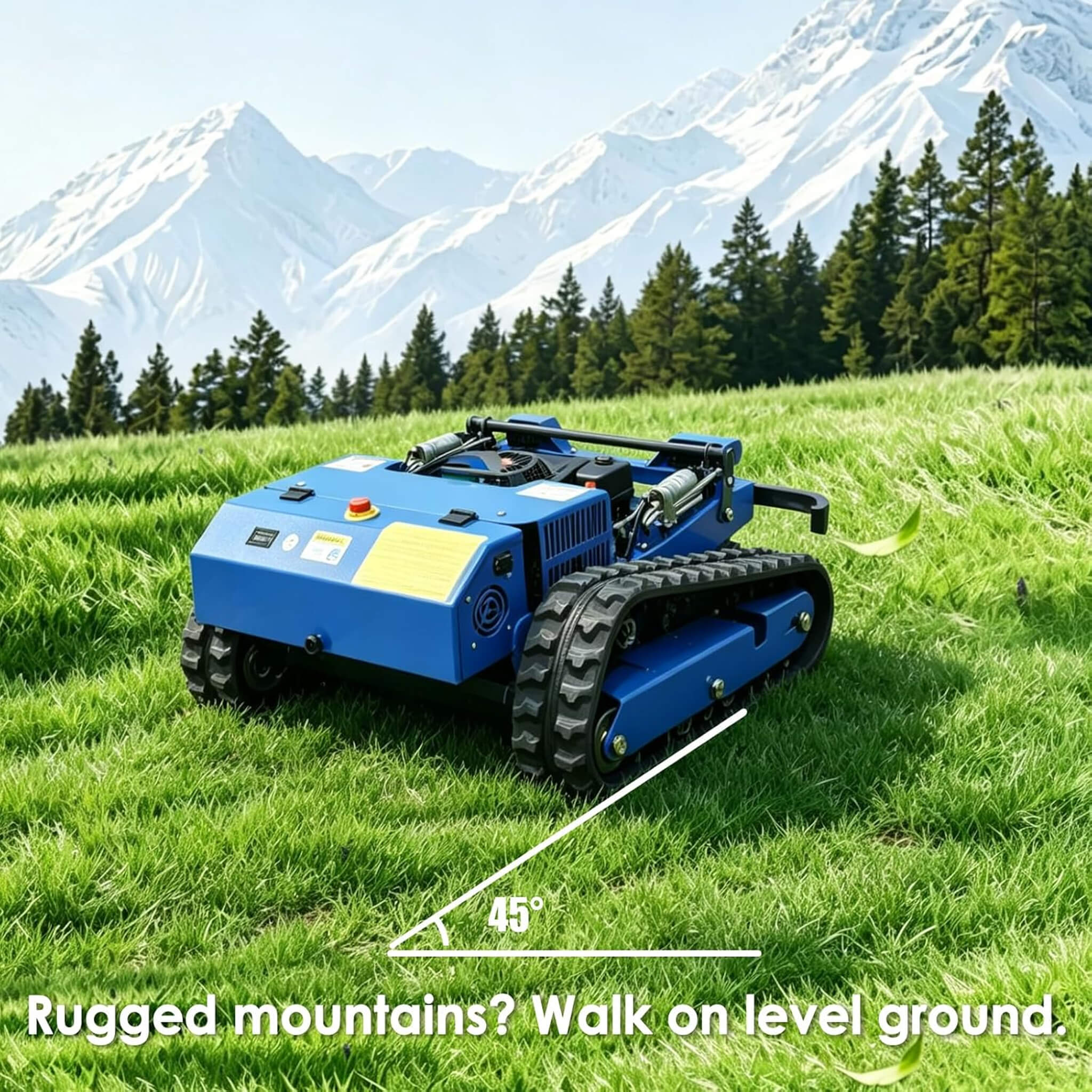 Heavy-Duty 224CC Remote-Controlled Lawn Mower With 21-Inch Deck & Industrial Remote (SAK90831) – SAKSBY WHOLESALE, view 4