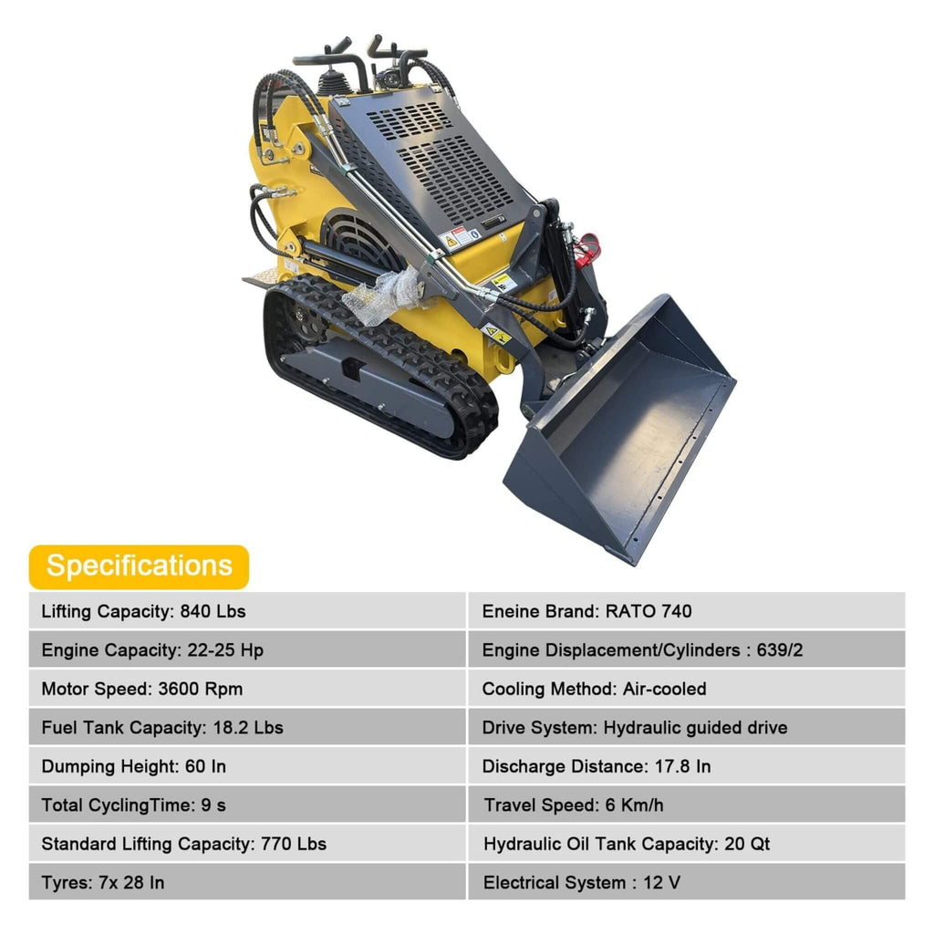Heavy-Duty 23HP Mini Triangular Skid Steer Bucket Loader (SAK15873) – SAKSBY WHOLESALE, view 7