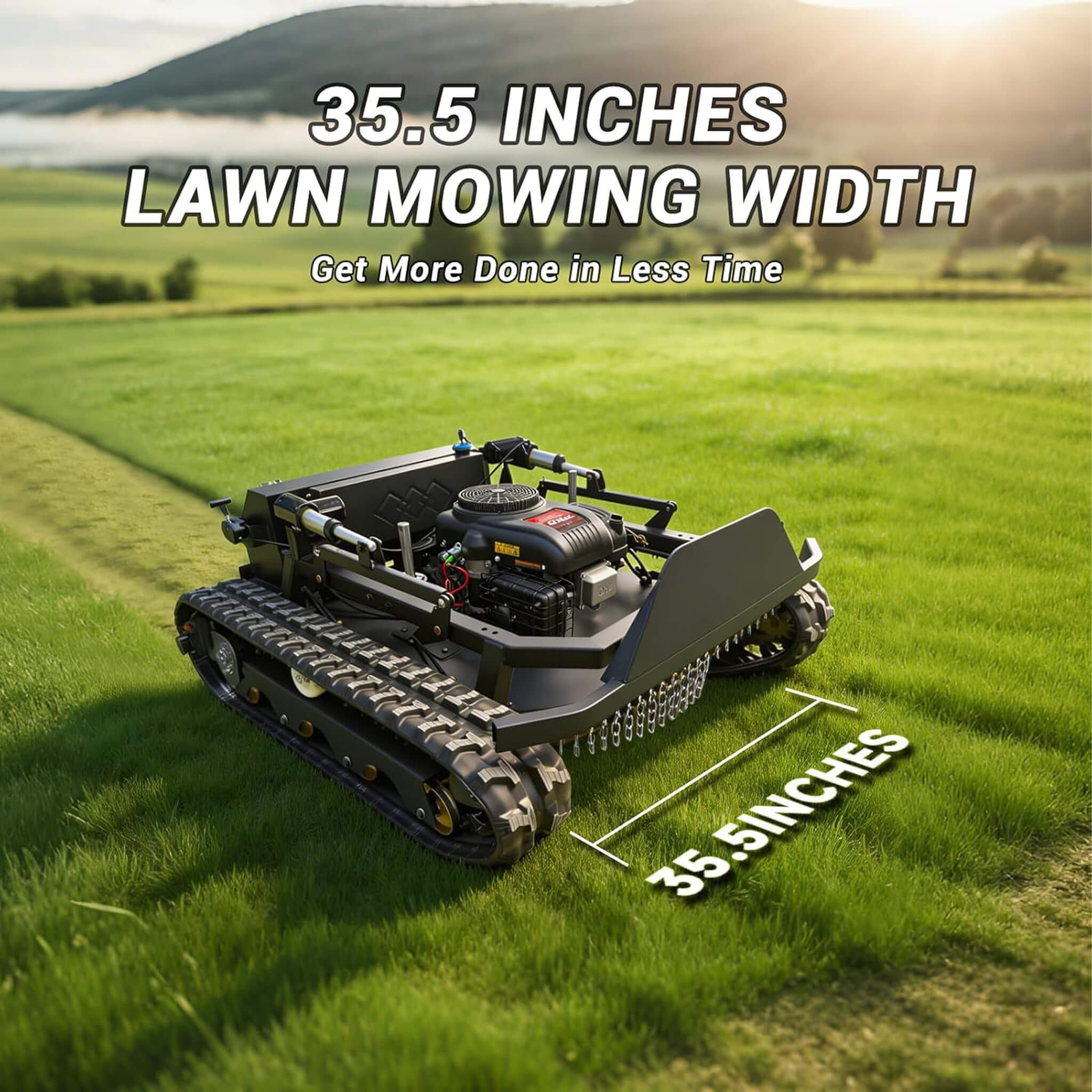 Heavy-Duty 23HP Remote-Controlled Track Mower With 35-Inch Deck (SAK62581) – SAKSBY WHOLESALE, view 7
