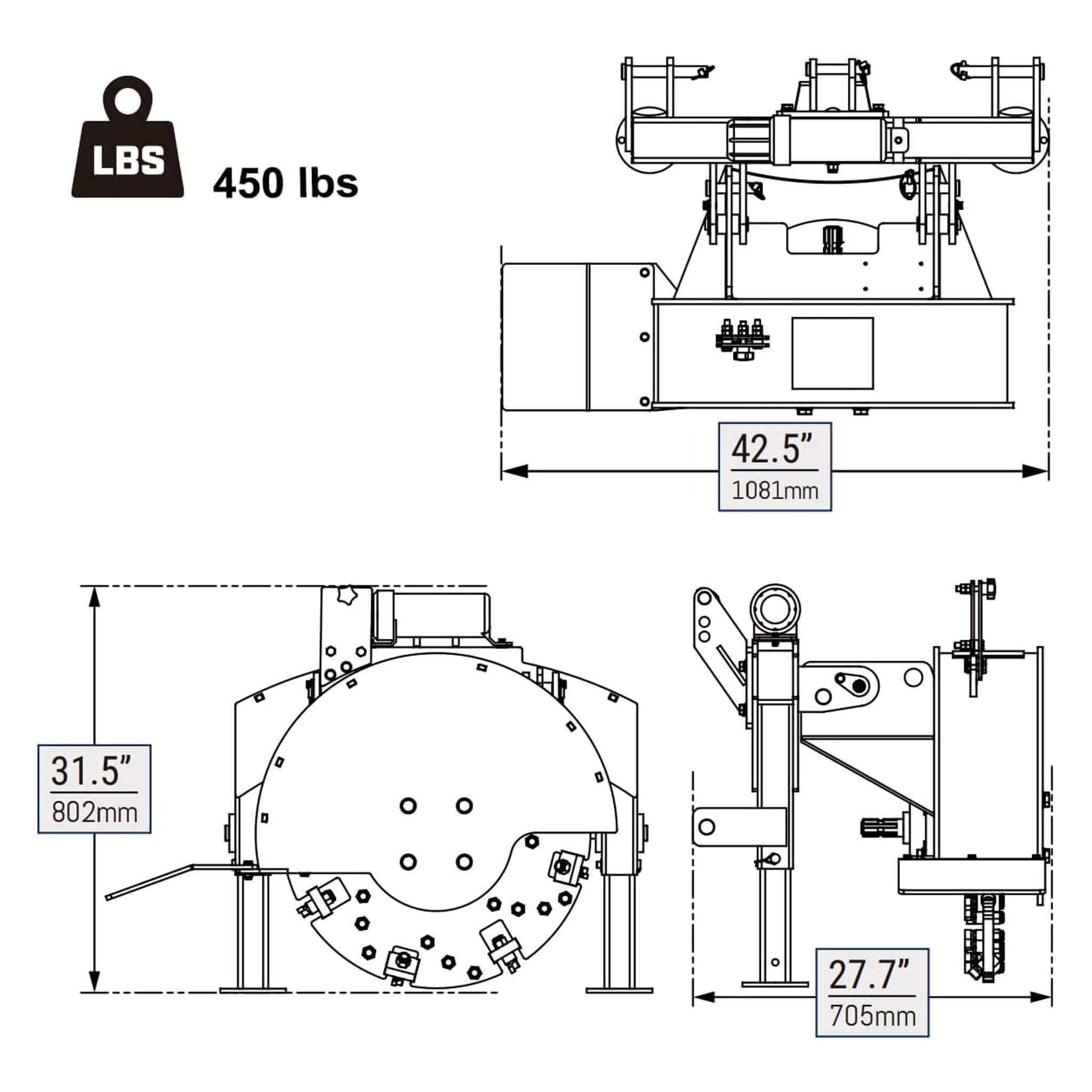 Heavy-Duty 3-Point PTO Powered Stump Root Grinder For 15-45HP Tractors [PTO Shaft Included] (SAK27940) – SAKSBY WHOLESALE, vi