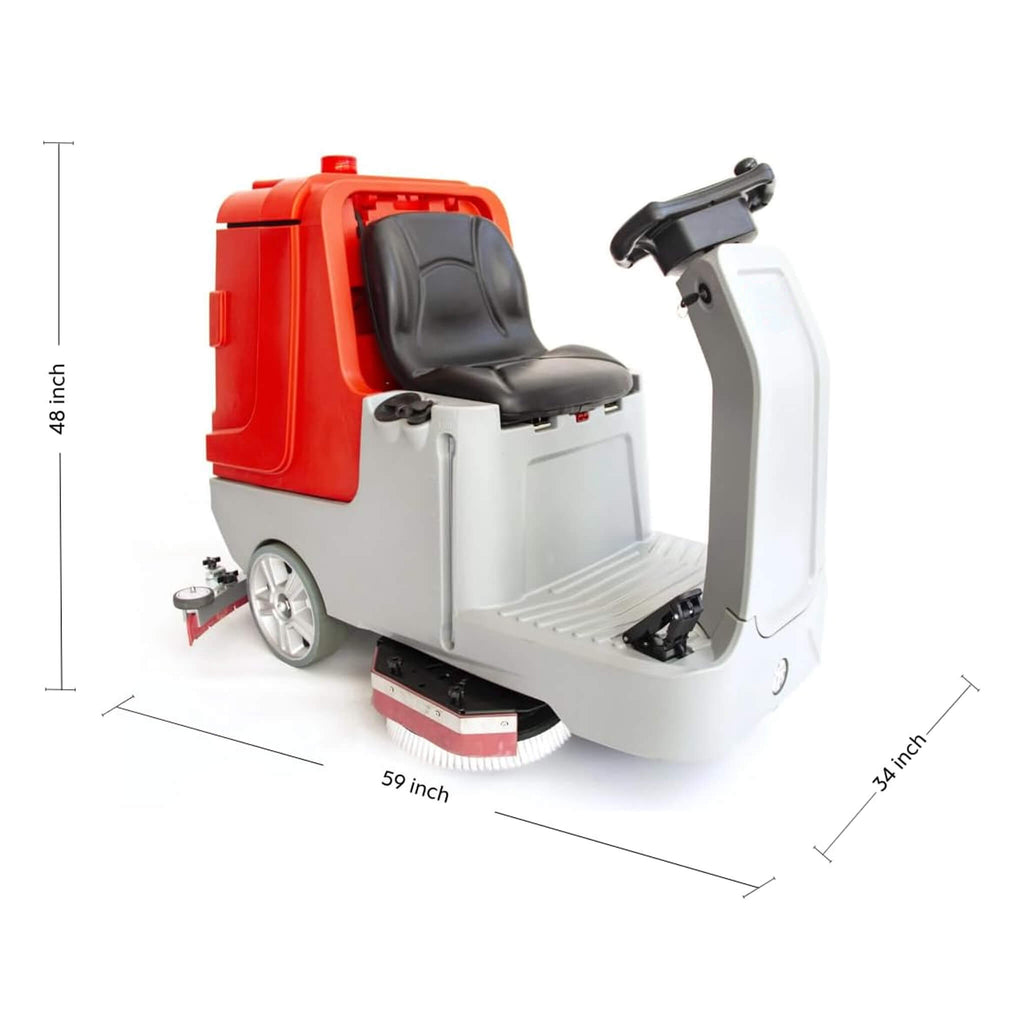 Heavy-Duty 34-Inch Industrial Ride-On Floor Scrubber Machine (SAK63290) – SAKSBY WHOLESALE, view 9