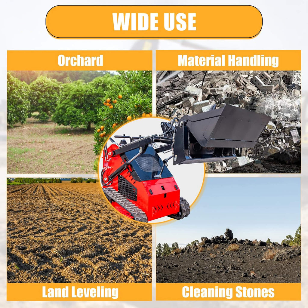 Heavy-Duty 4-In-1 Multipurpose Mini Skid Steer Bucket Combo Attachment (SAK12847) – SAKSBY WHOLESALE, view 6