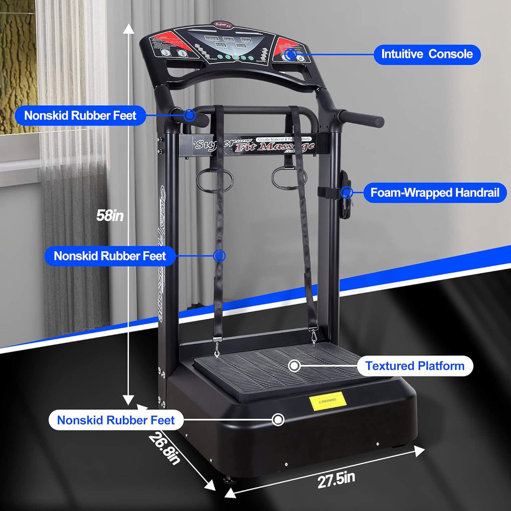 Rovix Heavy-Duty 400LBS Whole Body Vibration Plate Workout Machine (SAK57390) – SAKSBY WHOLESALE, view 7
