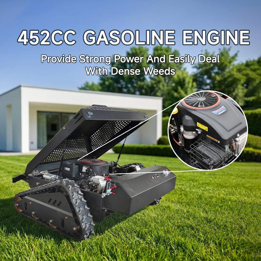 Heavy-Duty 452CC 31-Inch Remote-Controlled Tracked Lawn Mower (SAK38617) – SAKSBY WHOLESALE, view 3