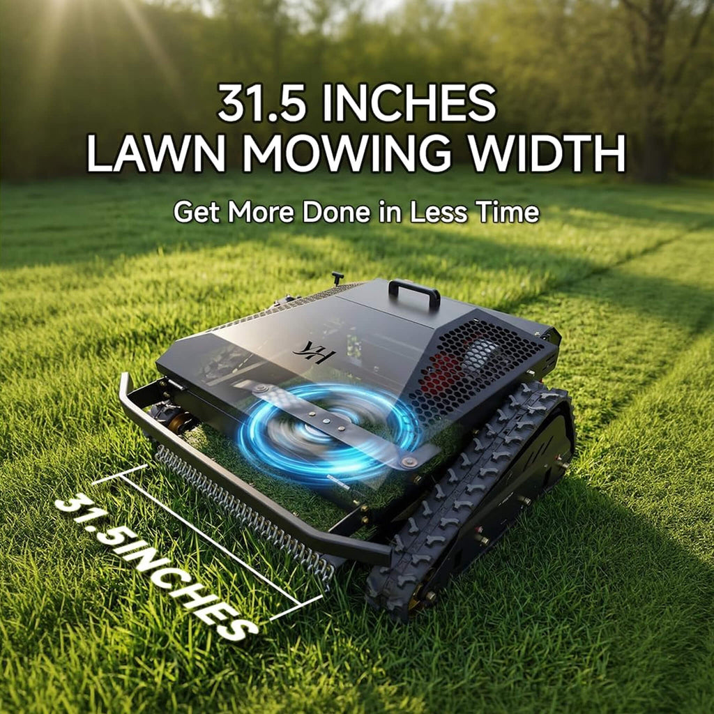 Heavy-Duty 452CC 31-Inch Remote-Controlled Tracked Lawn Mower (SAK38617) – SAKSBY WHOLESALE, view 5