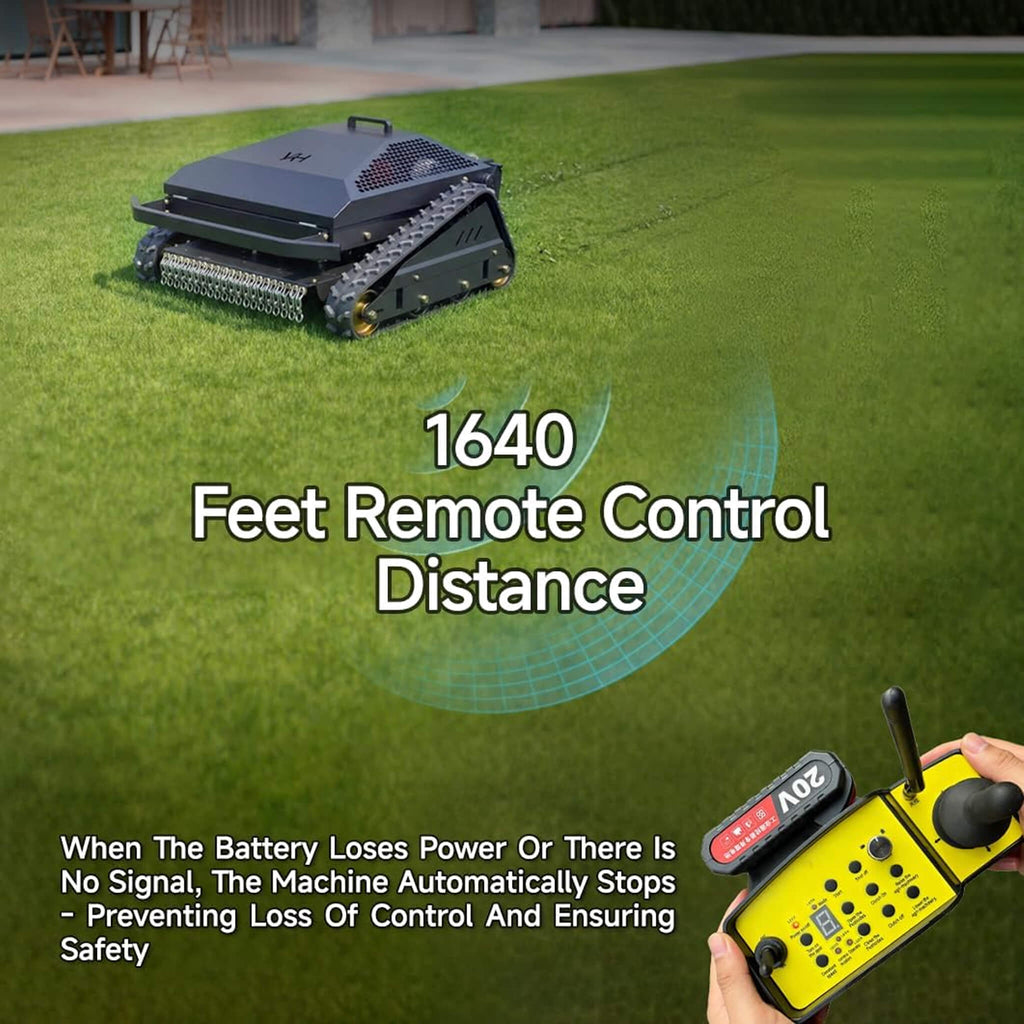 Heavy-Duty 452CC 31-Inch Remote-Controlled Tracked Lawn Mower (SAK38617) – SAKSBY WHOLESALE, view 7
