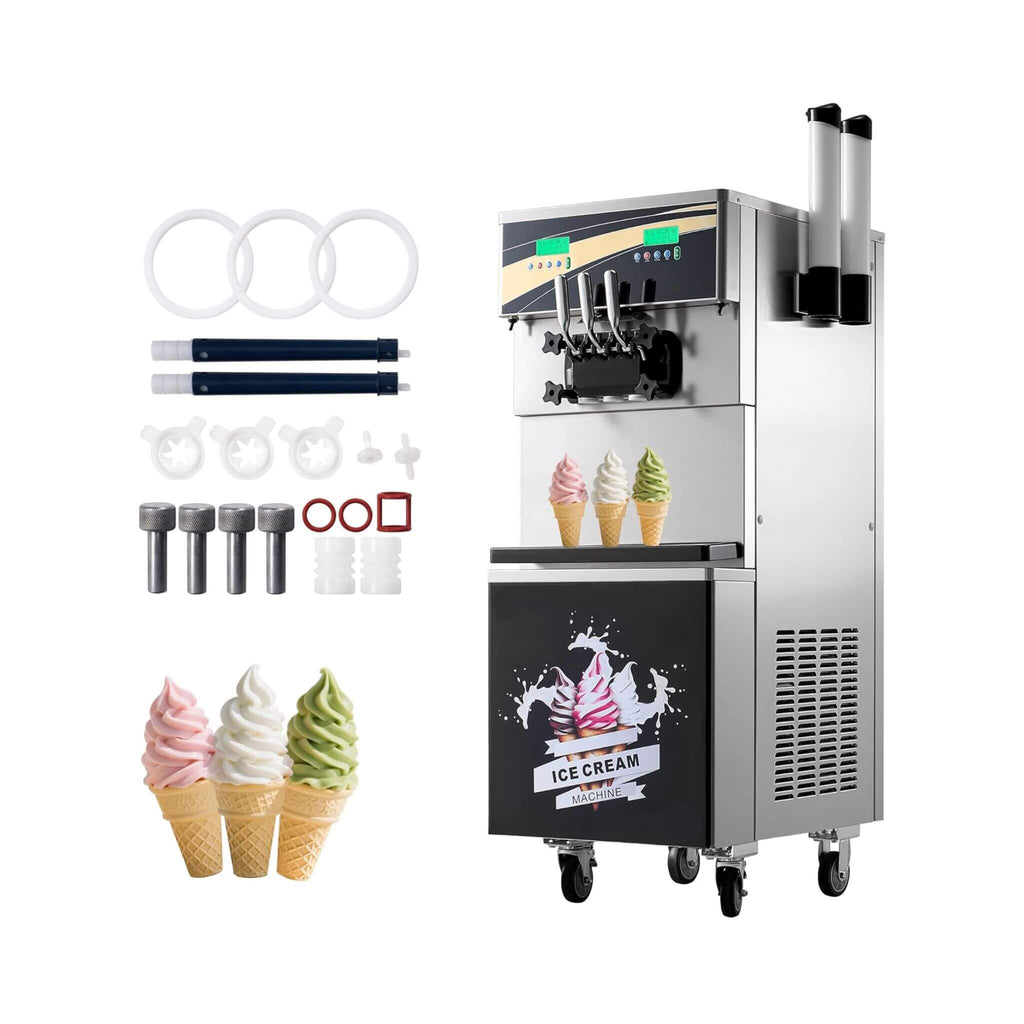 Heavy-Duty 45L/H 3-Flavor Dual Compressor Commercial Soft Serve Ice Cream Machine (SAK43195) – SAKSBY WHOLESALE, view 11