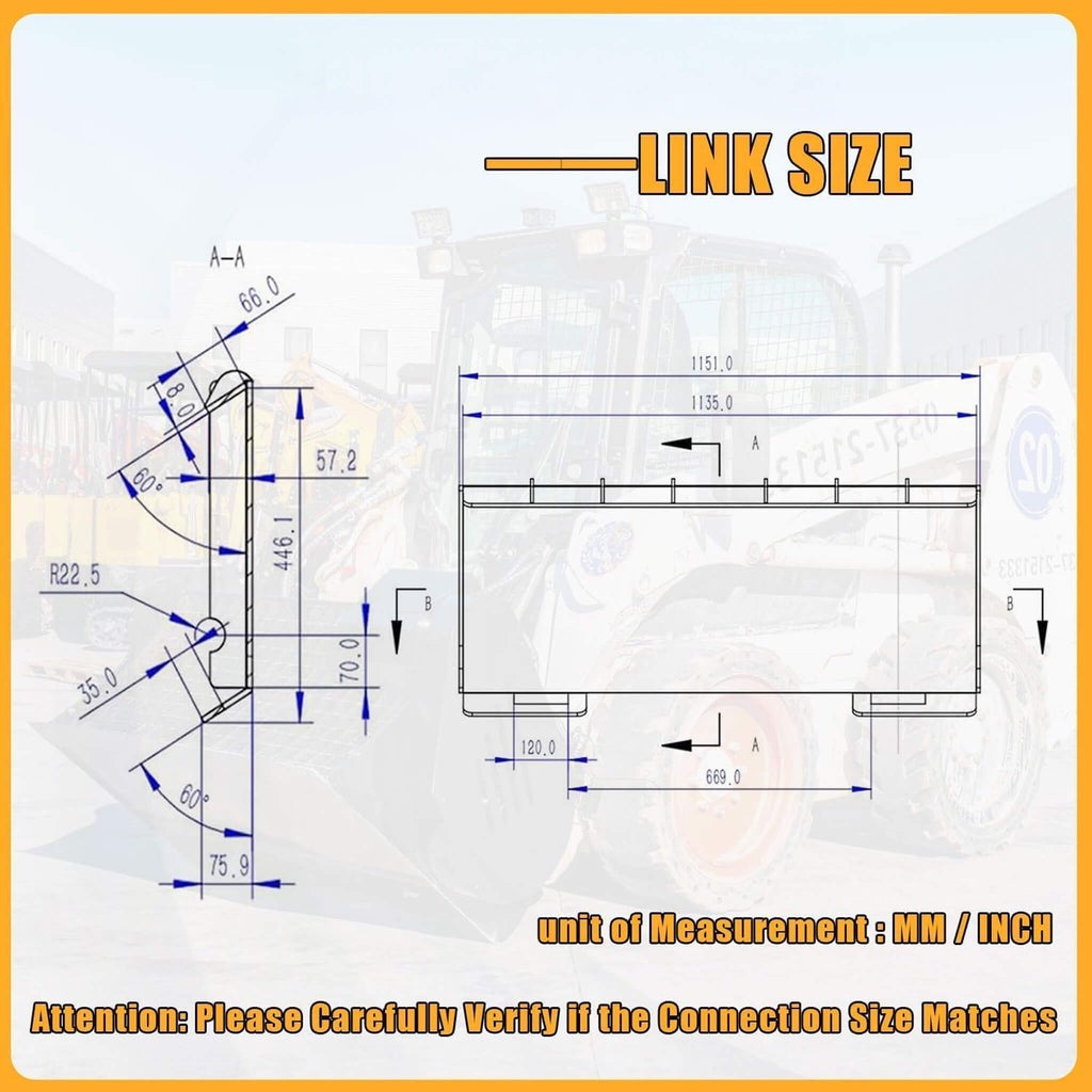 Heavy-Duty 46-Inch Drum Forestry Skid Steer Mulcher Attachment (SAK30495) – SAKSBY WHOLESALE, view 9