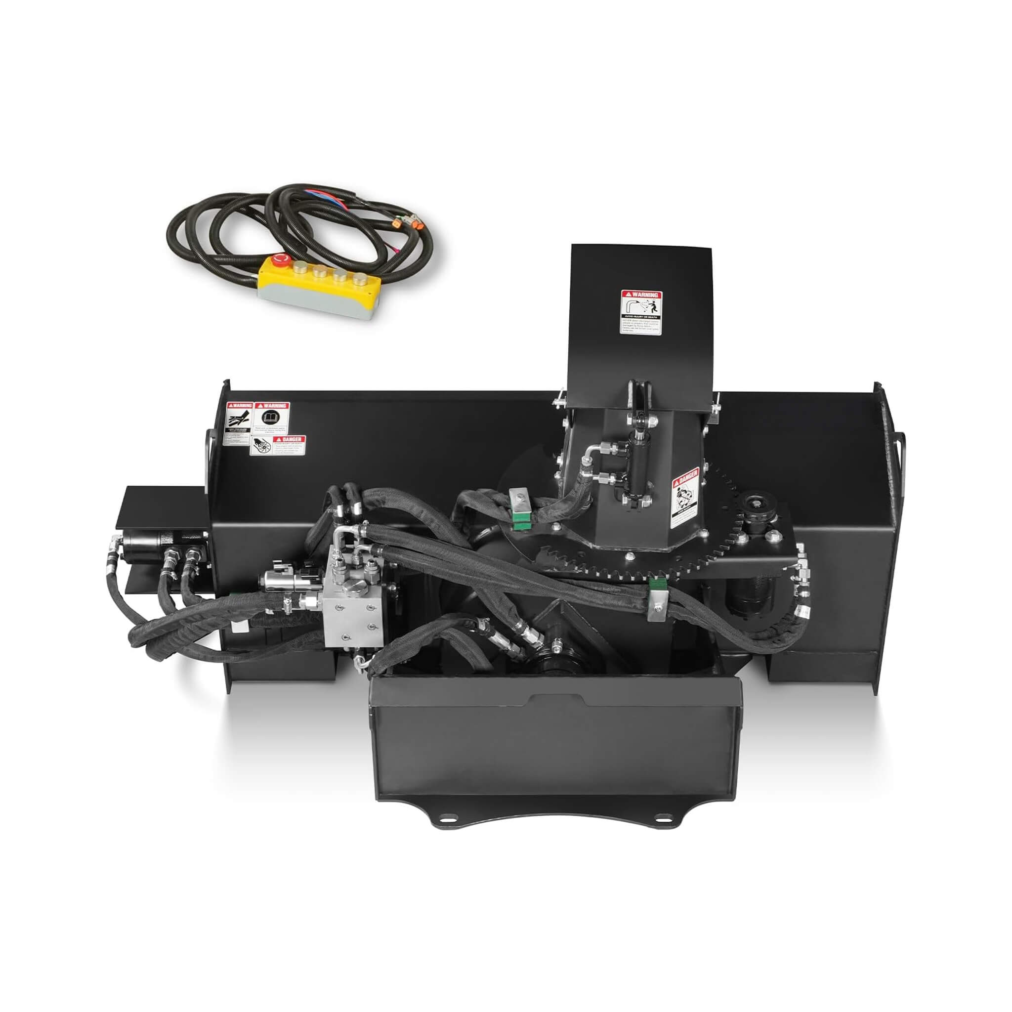 Heavy-Duty 48-Inch Remote Control Hydraulic Mini Skid Steer Snow Blower Attachment (SAK34782) – SAKSBY WHOLESALE, view 5