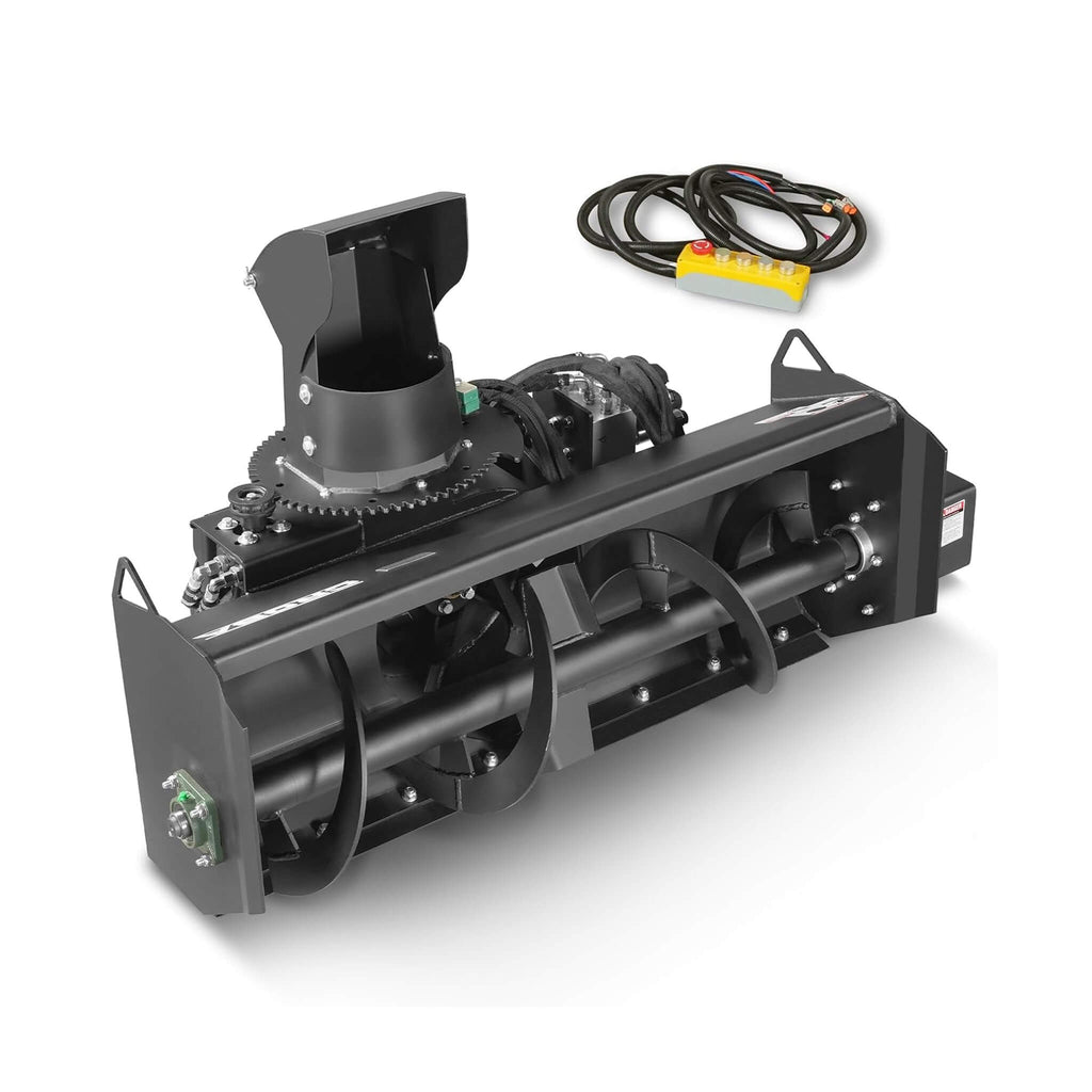 Heavy-Duty 48-Inch Remote Control Hydraulic Mini Skid Steer Snow Blower Attachment (SAK34782) – SAKSBY WHOLESALE
