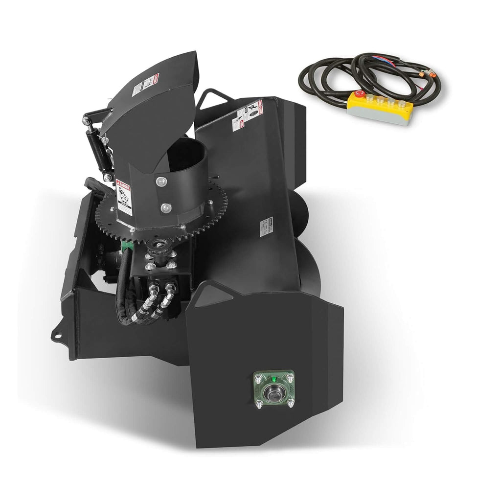 Heavy-Duty 48-Inch Remote Control Hydraulic Mini Skid Steer Snow Blower Attachment (SAK34782) – SAKSBY WHOLESALE, view 6