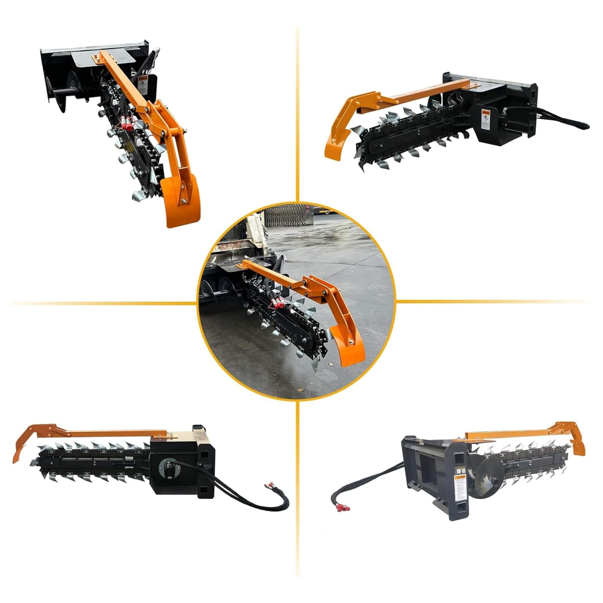 Heavy-Duty 48-Inch Skid Steer Attachment Trencher With Auger (SAK16842) – SAKSBY WHOLESALE, view 6