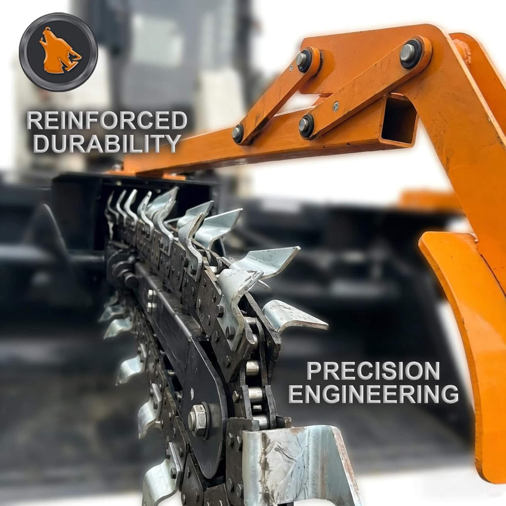 Heavy-Duty 48-Inch Skid Steer Attachment Trencher With Auger (SAK16842) – SAKSBY WHOLESALE, view 4