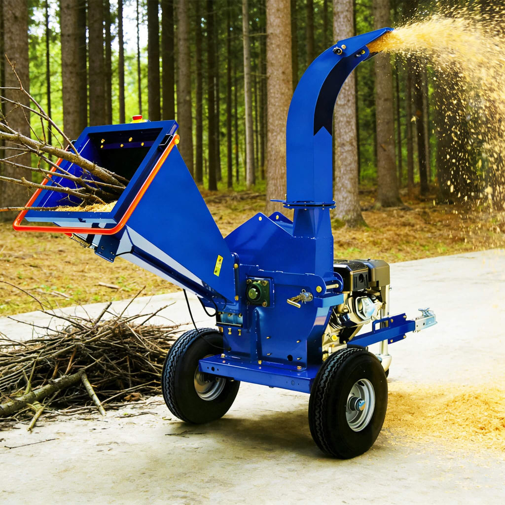 Heavy-Duty 5-Inch 15HP 420CC Gas Towable Disc Wood Chipper Shredder With Recoil Start (SAK51947) – SAKSBY WHOLESALE, view 8