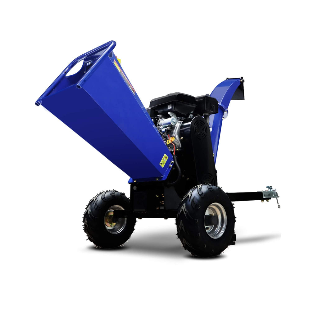 Heavy-Duty 5-Inch 15HP 420CC Gas Drum Wood Chipper Shredder With Electric Start And Tow Hitch (SAK48652) – SAKSBY WHOLESALE, 
