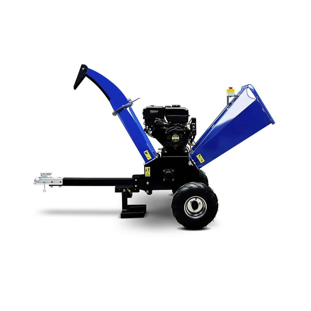 Heavy-Duty 5-Inch 15HP 420CC Gas Drum Wood Chipper Shredder With Electric Start And Tow Hitch (SAK48652) – SAKSBY WHOLESALE