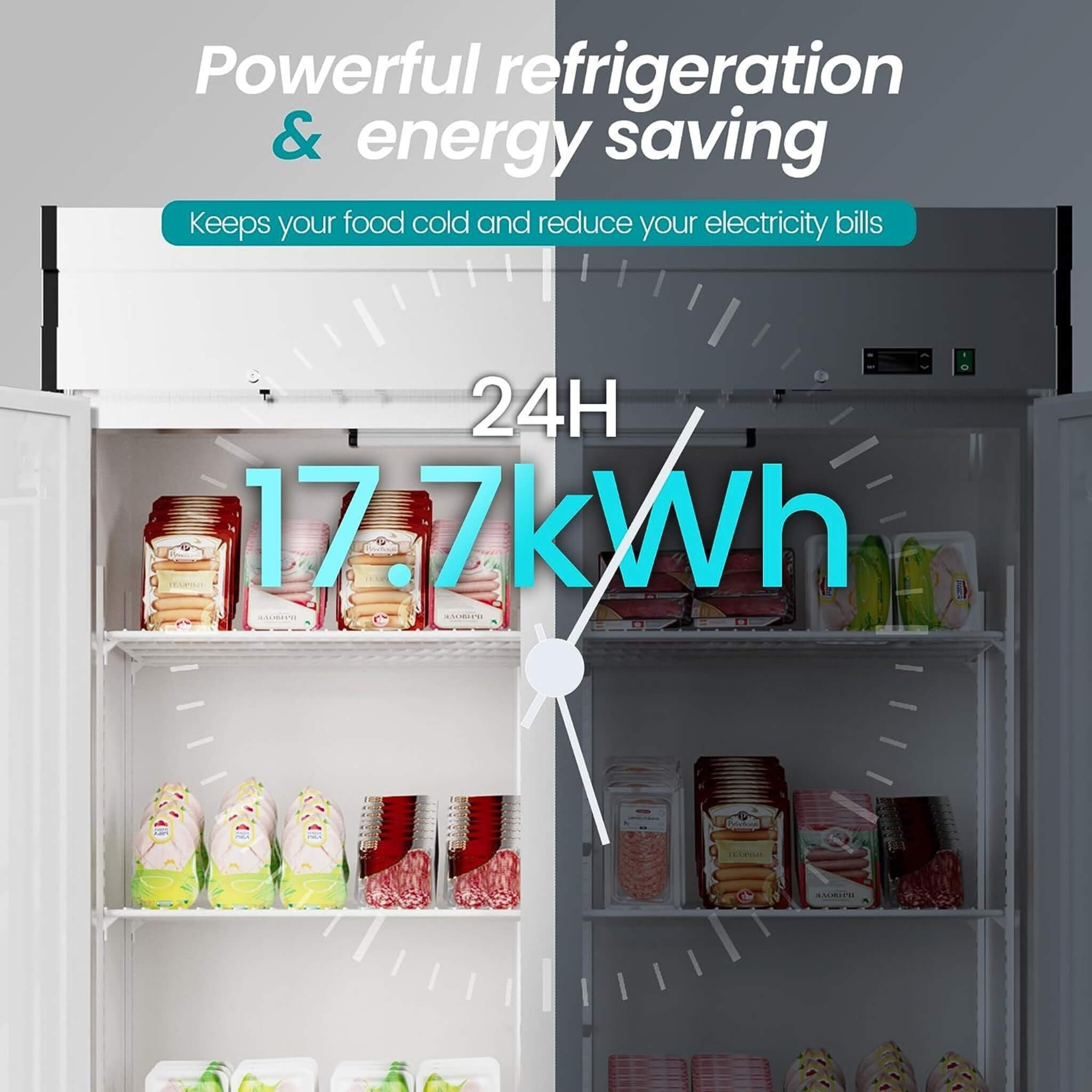 Heavy-Duty 54-Inch 2-Door Stainless Steel Commercial Freezer With OmniSmart Temperature Control (SAK91765) – SAKSBY WHOLESALE