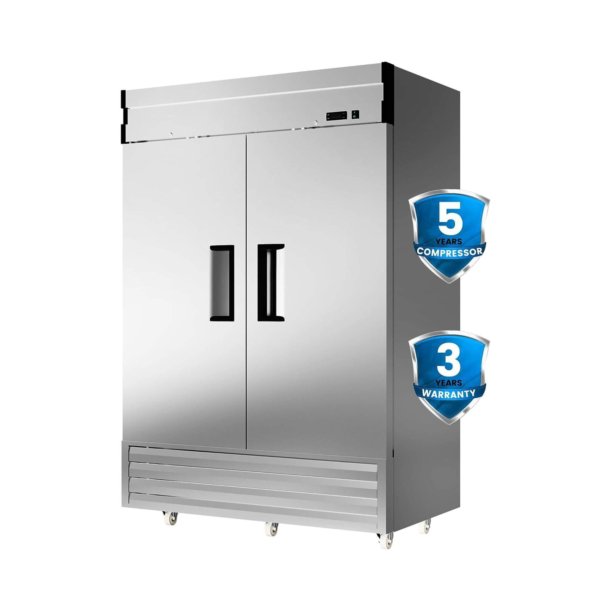 Heavy-Duty 54-Inch 2-Door Stainless Steel Commercial Freezer With OmniSmart Temperature Control (SAK91765) – SAKSBY WHOLESALE