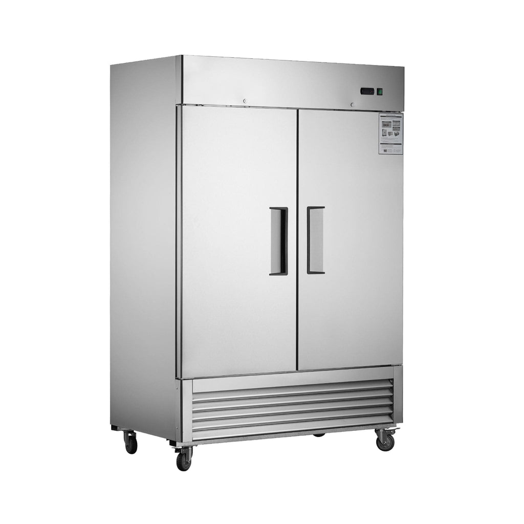 Heavy-Duty 54-Inch Stainless Steel 2-Door Reach-In Upright Commercial Freezer (SAK66598) – SAKSBY WHOLESALE