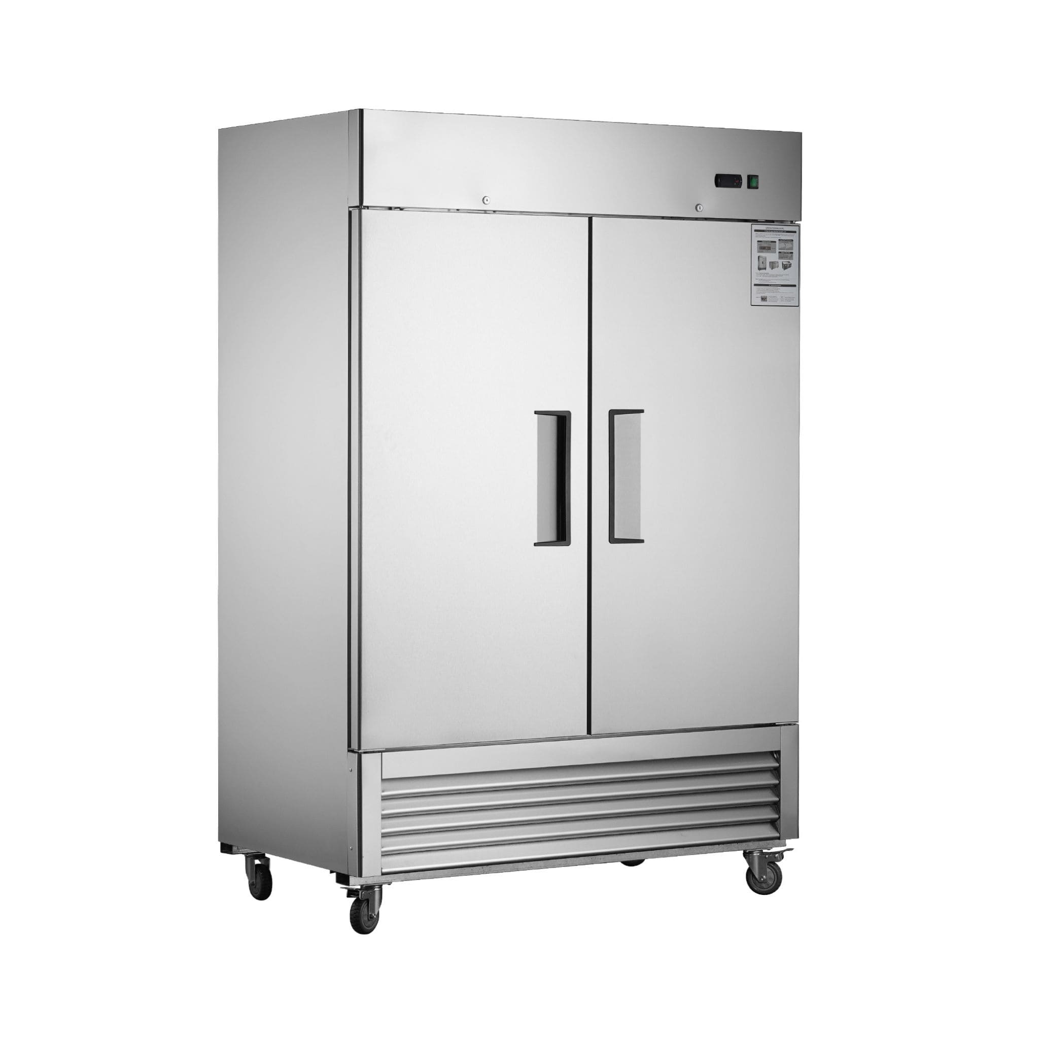 Heavy-Duty 54-Inch Stainless Steel 2-Door Reach-In Upright Commercial Freezer (SAK66598) – SAKSBY WHOLESALE