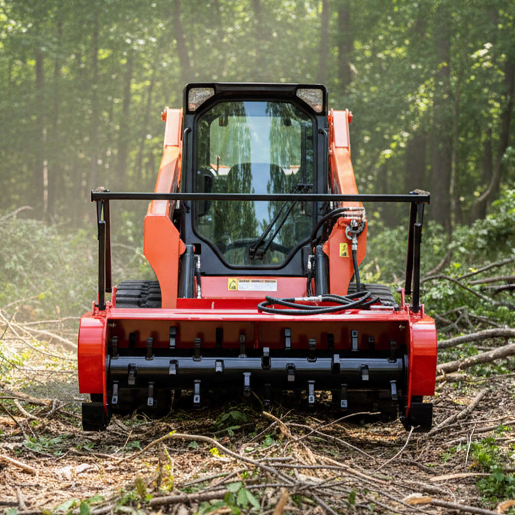Heavy-Duty 60-Inch Hydraulic Forestry Mulcher Skid Steer Loader Attachment (SAK50792) – SAKSBY WHOLESALE