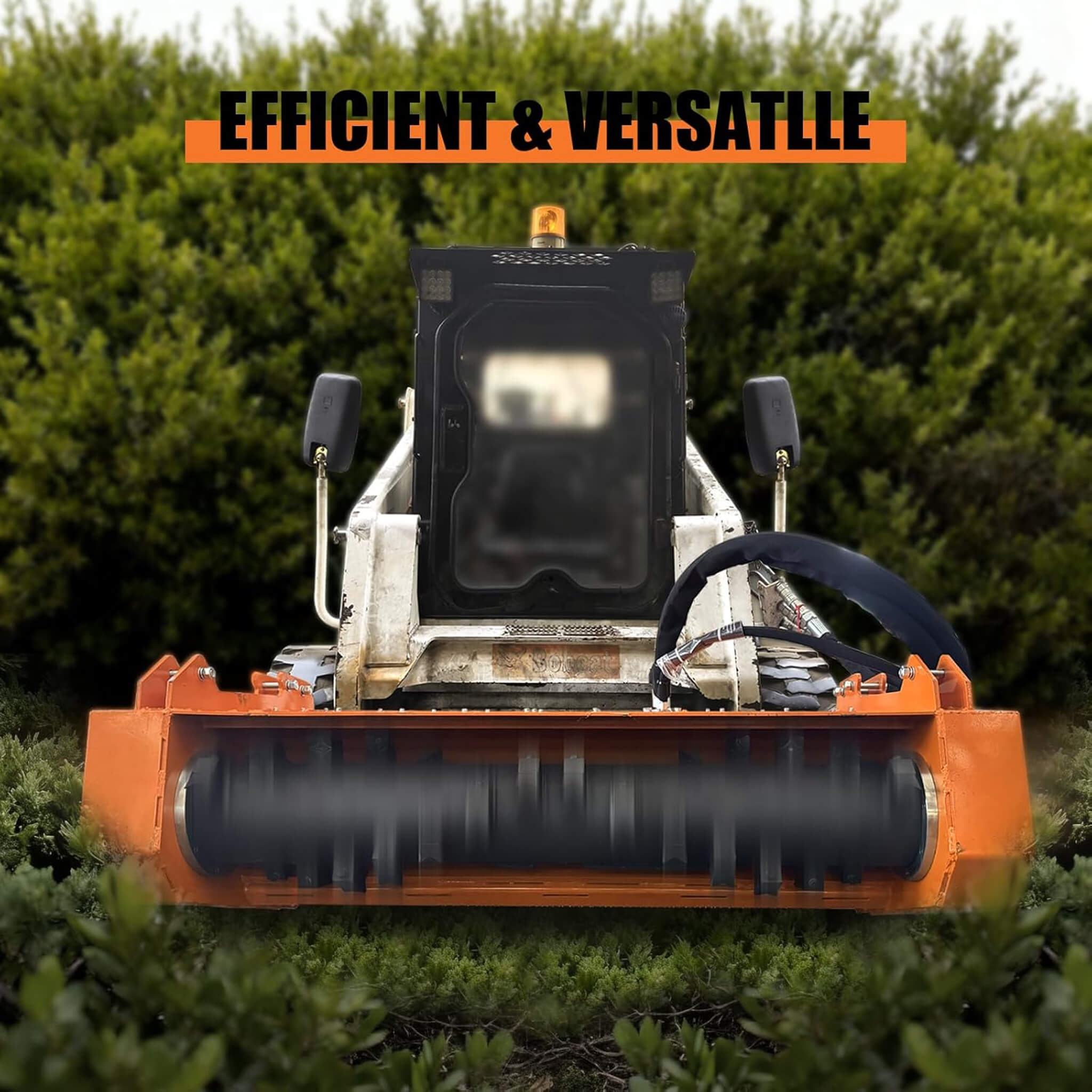 Heavy-Duty 60-Inch Hydraulic Skid Steer Loader Forestry Mulcher Attachment (SAK76249) – SAKSBY WHOLESALE, view 4