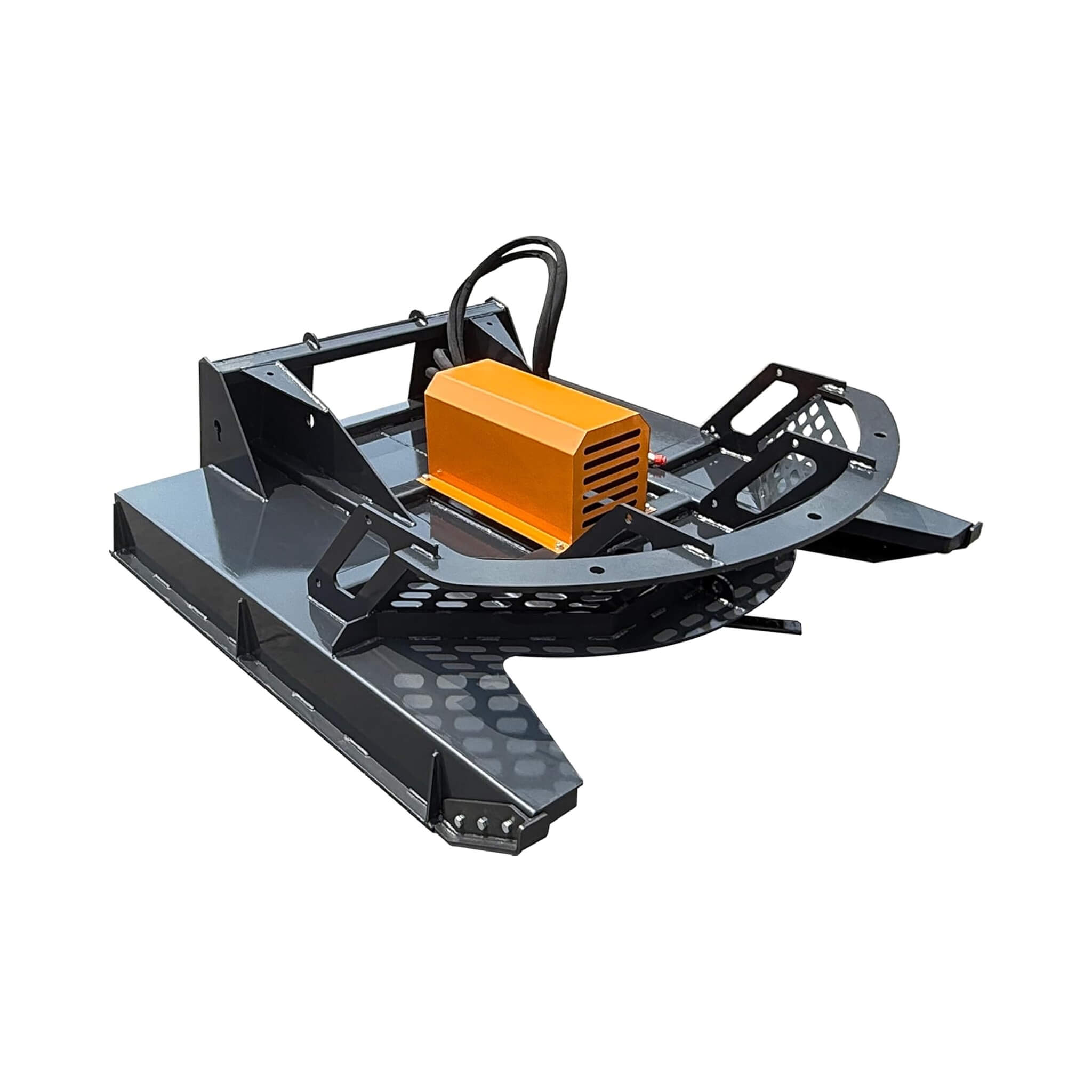 Heavy-Duty 66-Inch Open Front Deck Skid Steer Brush Cutter Attachment With 3 Steel Blades (SAK53108) – SAKSBY WHOLESALE, view