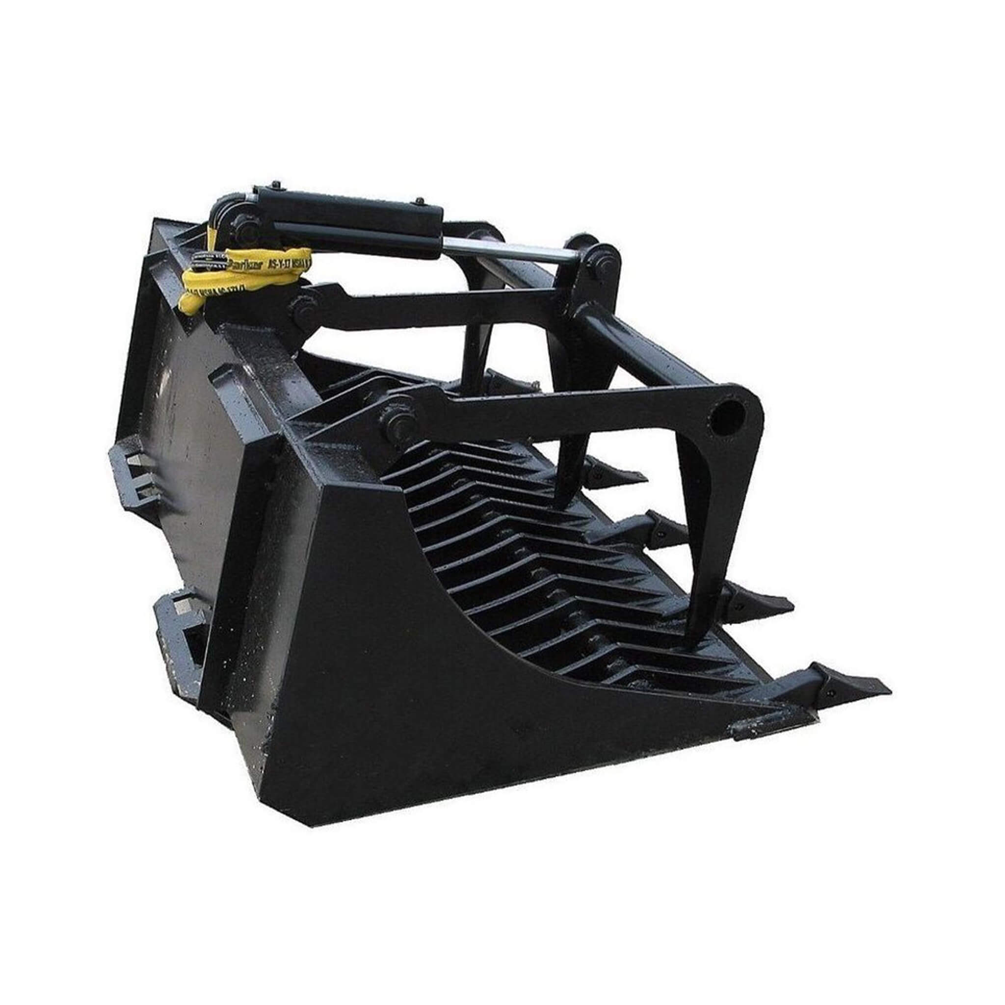 Heavy-Duty 66-Inch Rock Grapple Bucket Tractor Attachment With Tongs (SAK41697) – SAKSBY WHOLESALE, view 5