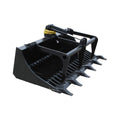 Heavy-Duty 66-Inch Rock Grapple Bucket Tractor Attachment With Tongs (SAK41697) – SAKSBY WHOLESALE