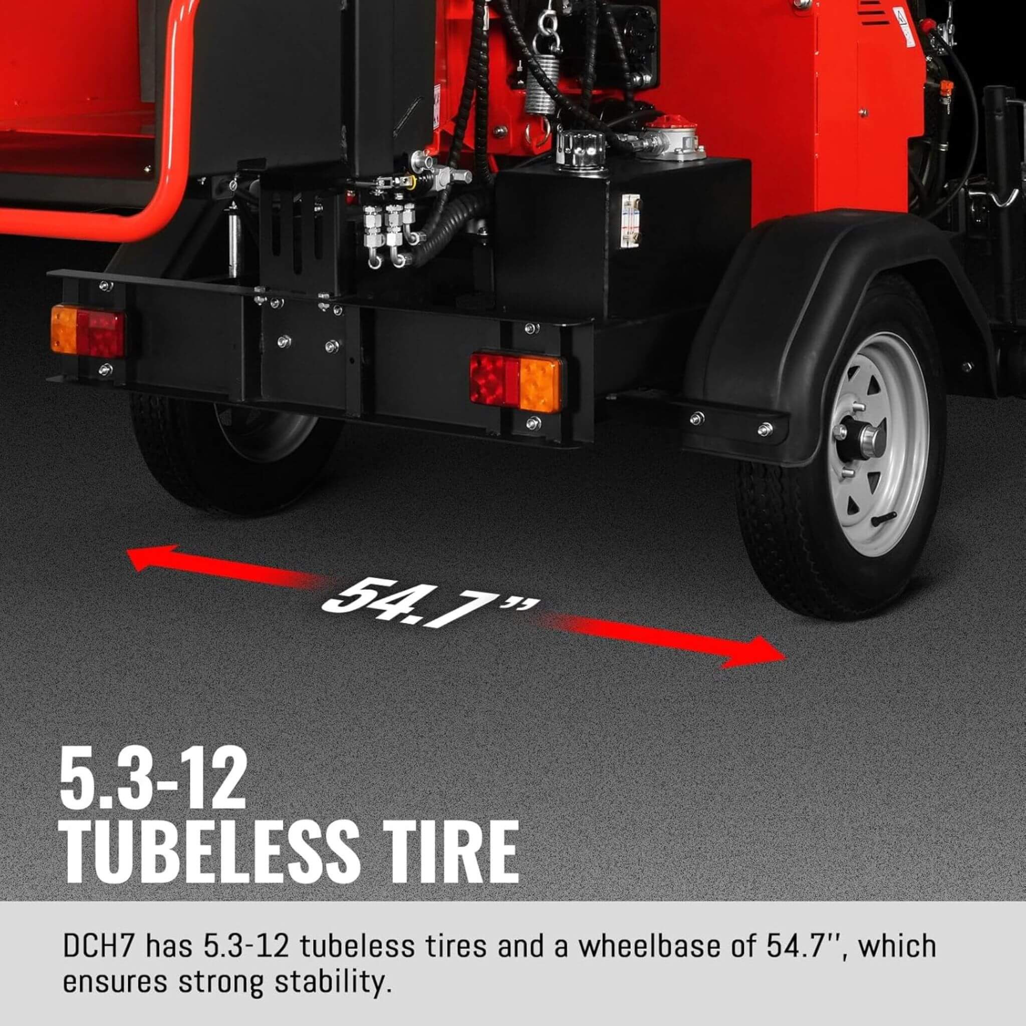 Heavy-Duty 7-Inch 750CC 25HP Hydraulic Feed Towable Electric Start Wood Chipper (SAK27190) – SAKSBY WHOLESALE, view 8