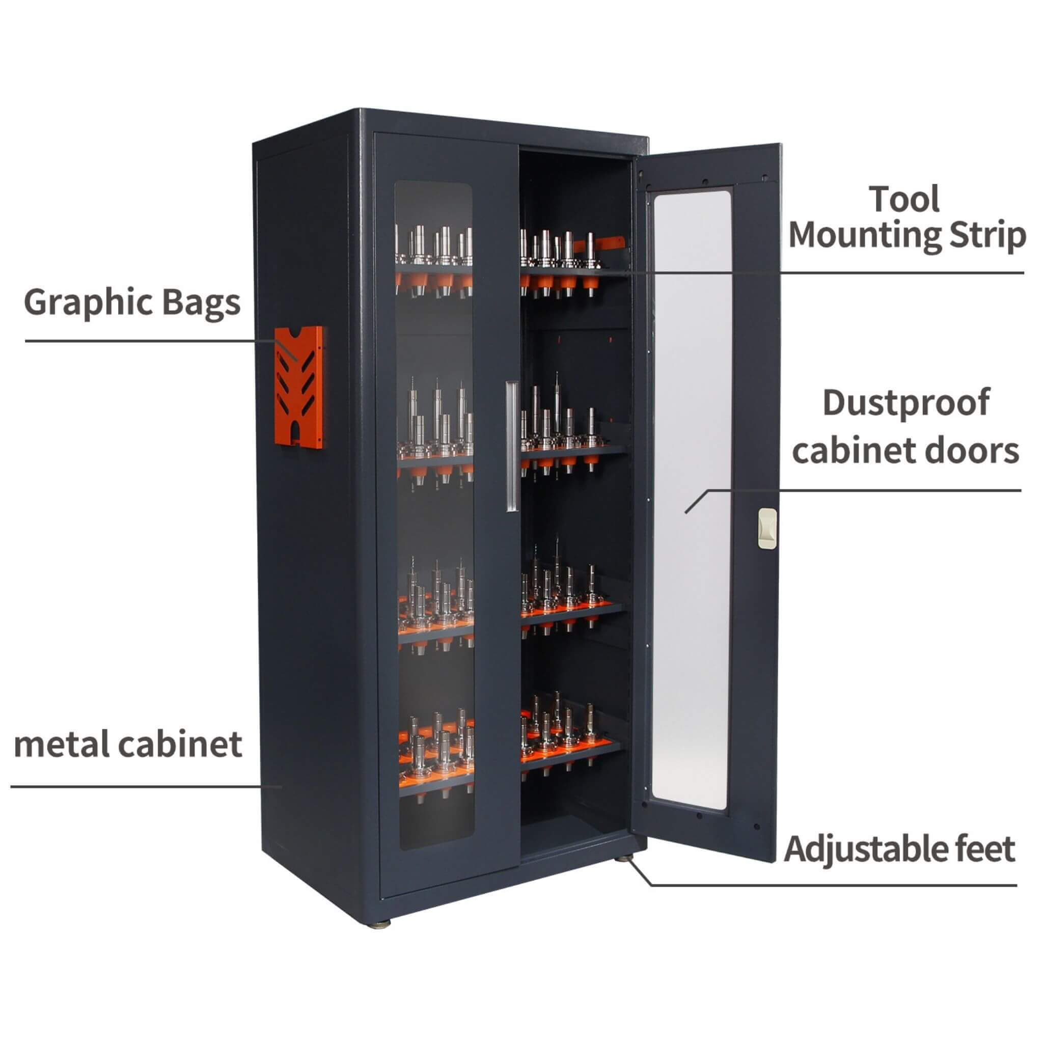 Heavy-Duty 72-Inch CNC Tool Cabinet For Garages, Workshops, And Repair Shops (SAK38240) – SAKSBY WHOLESALE, view 4
