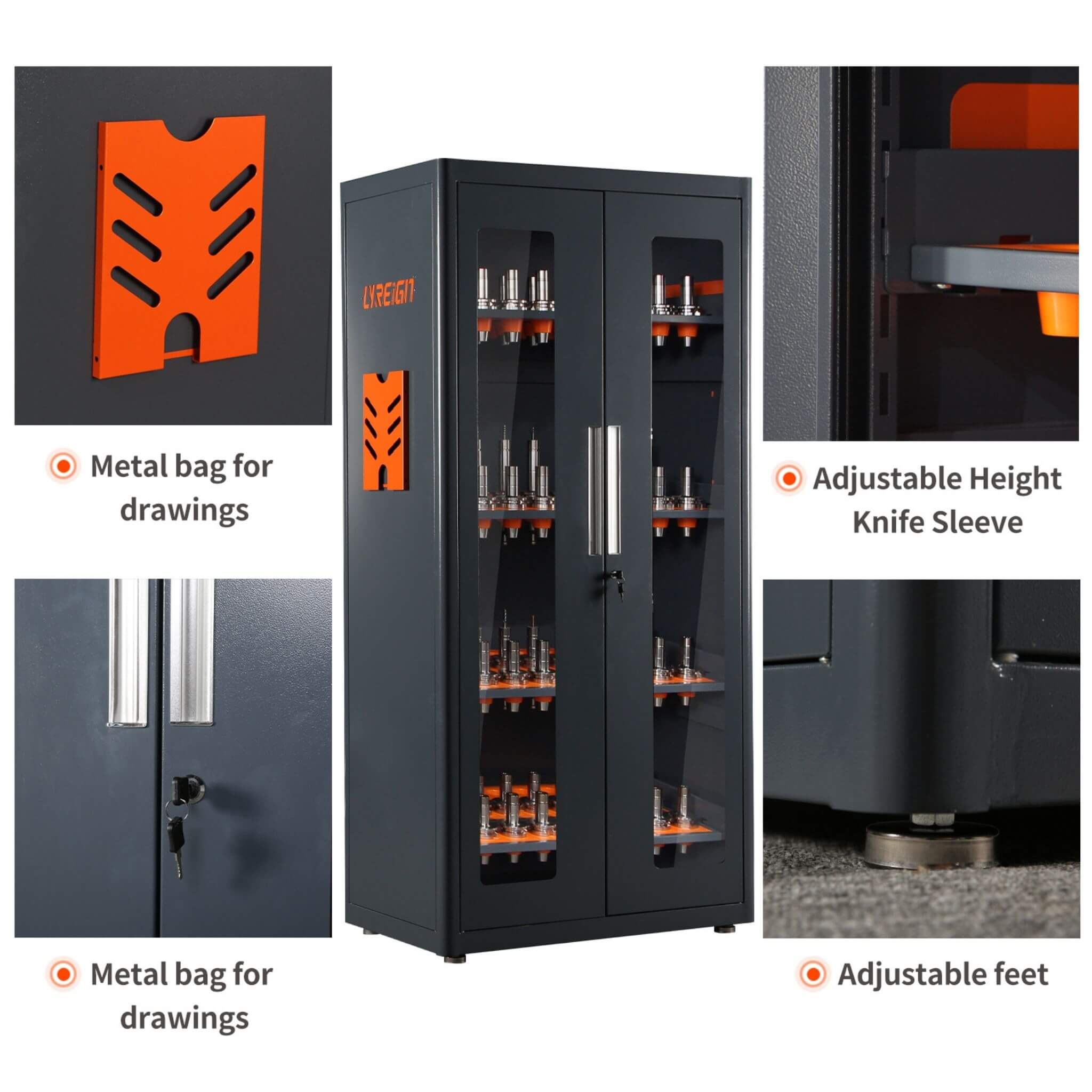 Heavy-Duty 72-Inch CNC Tool Cabinet For Garages, Workshops, And Repair Shops (SAK38240) – SAKSBY WHOLESALE, view 5