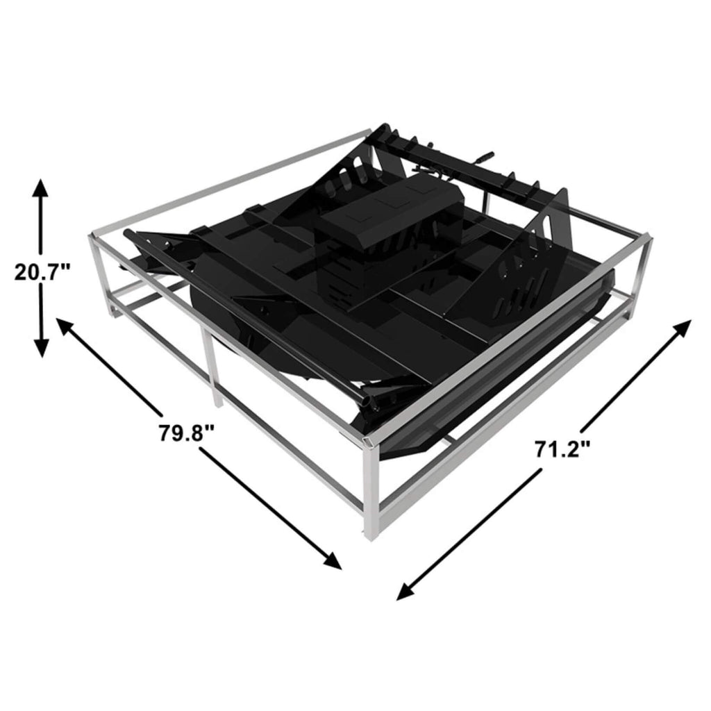 Heavy-Duty 72-Inch Hydraulic Brush Mower Skid Steer Attachment (SAK96502) – SAKSBY WHOLESALE, view 9