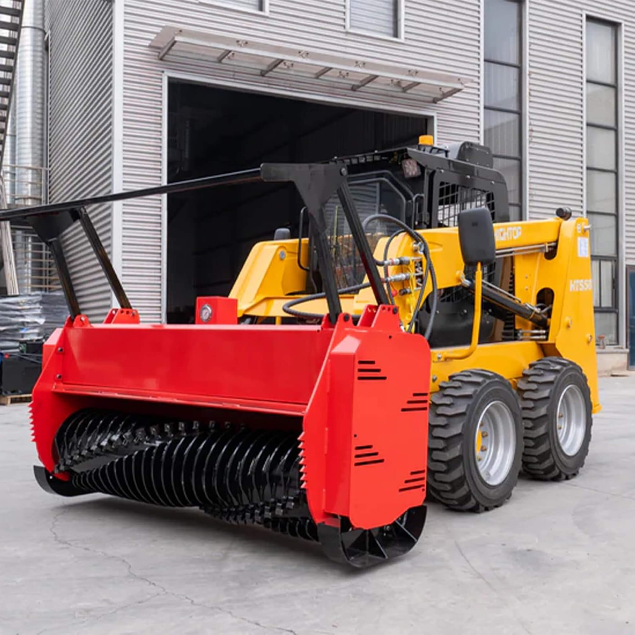 Heavy-Duty 72-Inch Hydraulic Forestry Mulcher Skid Steer Loader Attachment (SAK39168) – SAKSBY WHOLESALE, view 8