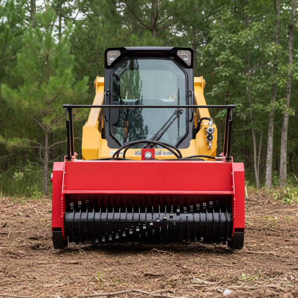 Heavy-Duty 72-Inch Hydraulic Forestry Mulcher Skid Steer Loader Attachment (SAK39168) – SAKSBY WHOLESALE
