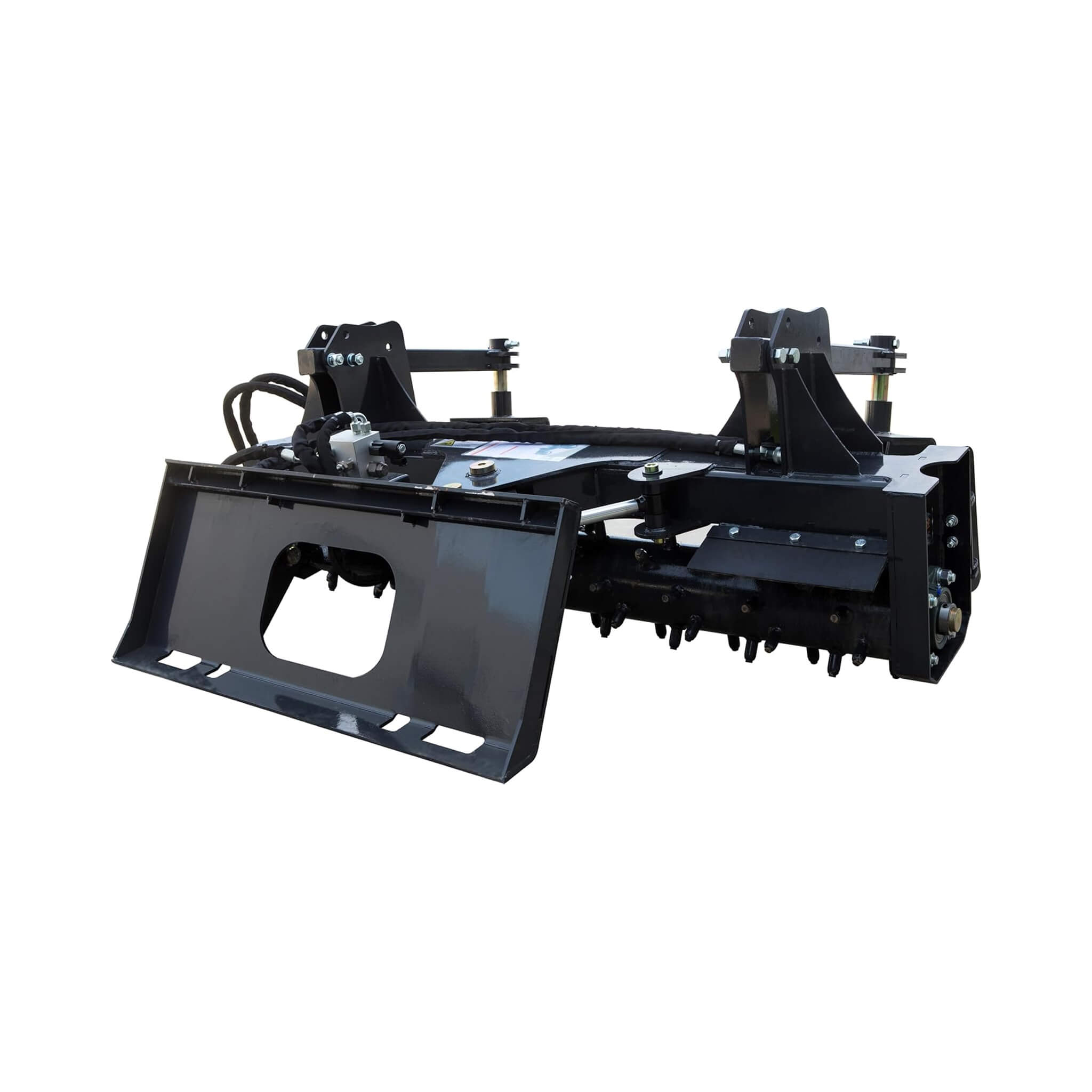 Heavy-Duty 72-Inch Hydraulic Soil Power Rake Skid Steer Attachment (SAK41827) – SAKSBY WHOLESALE, view 5