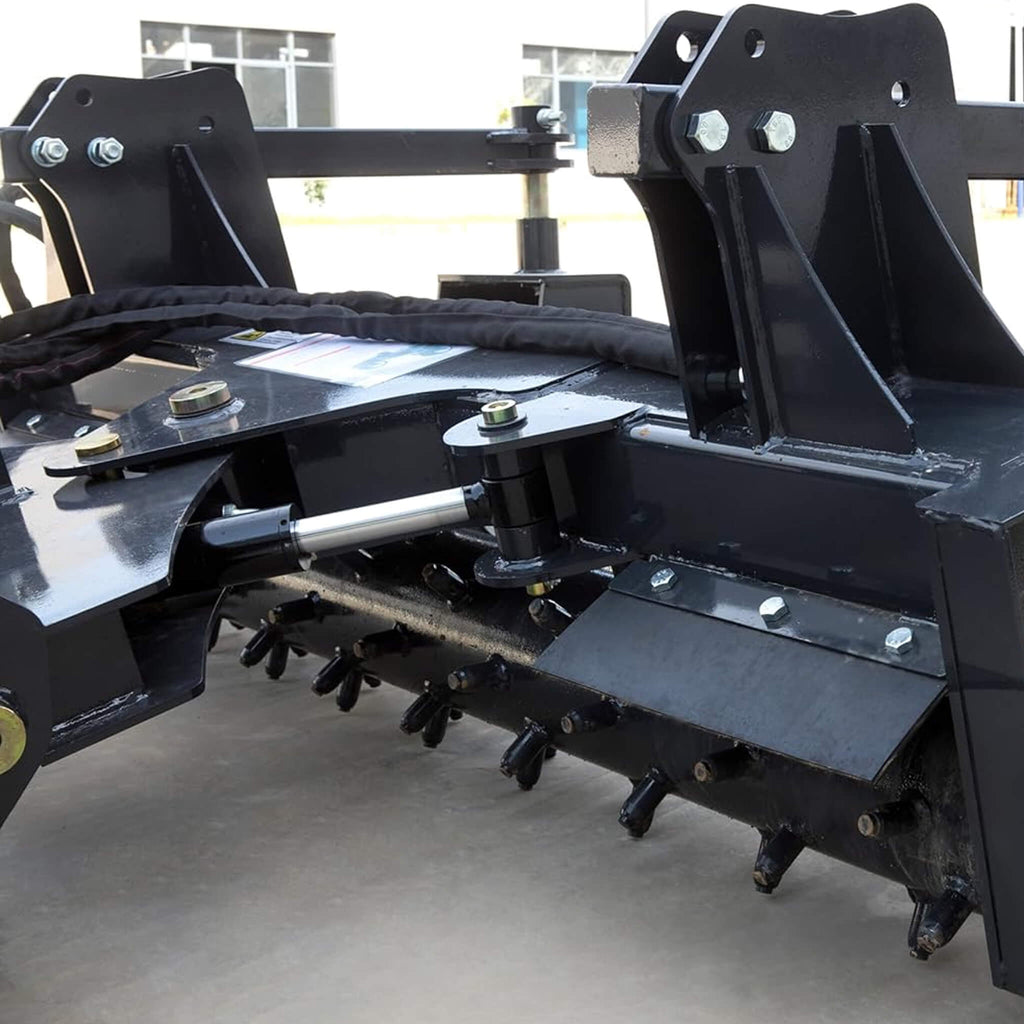 Heavy-Duty 72-Inch Hydraulic Soil Power Rake Skid Steer Attachment (SAK41827) – SAKSBY WHOLESALE, view 6