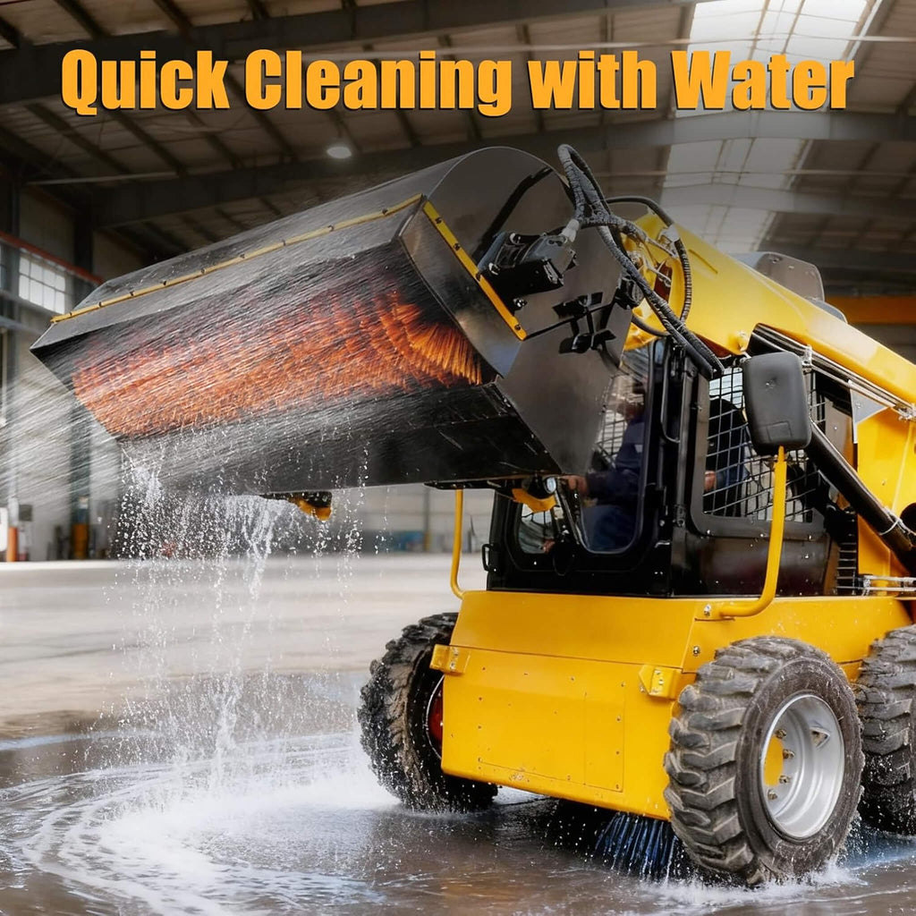 Heavy-Duty 72-Inch Industrial Skid Steer Sweeper Attachment (SAK87013) – SAKSBY WHOLESALE, view 9