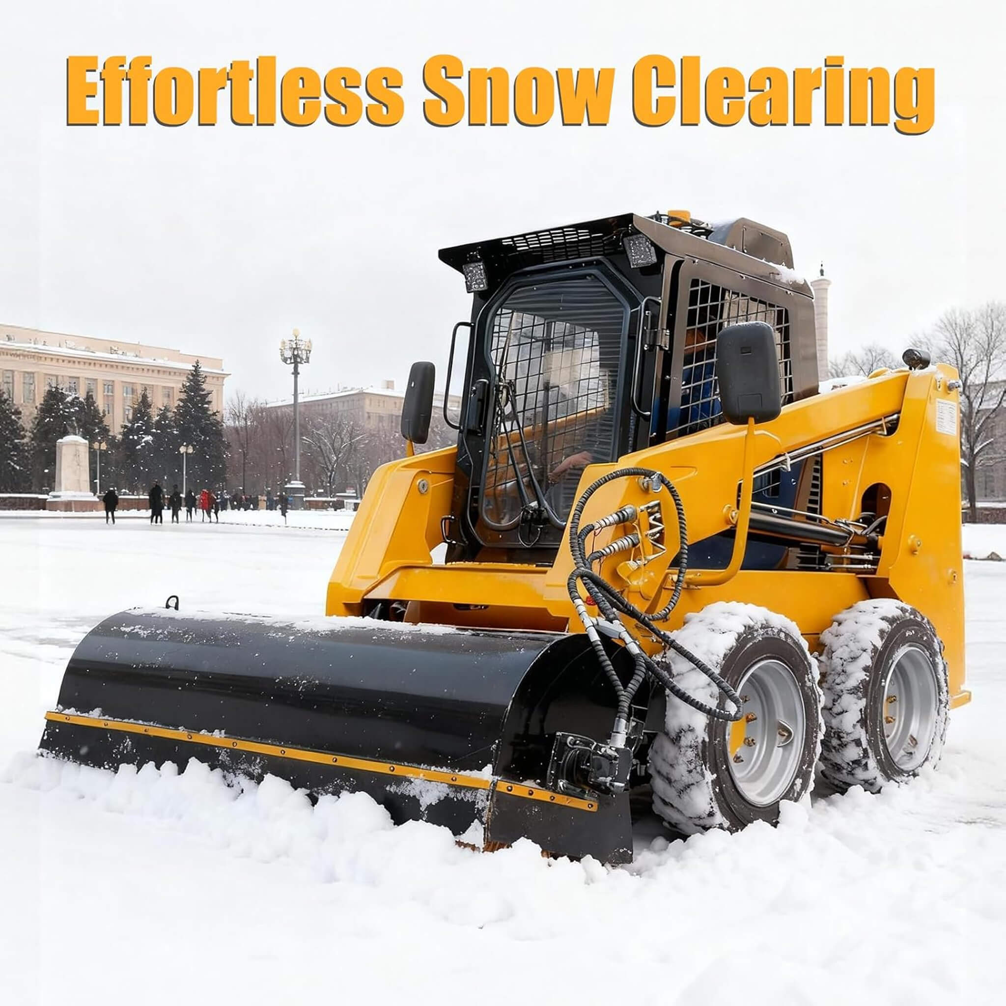 Heavy-Duty 72-Inch Industrial Skid Steer Sweeper Attachment (SAK87013) – SAKSBY WHOLESALE, view 5