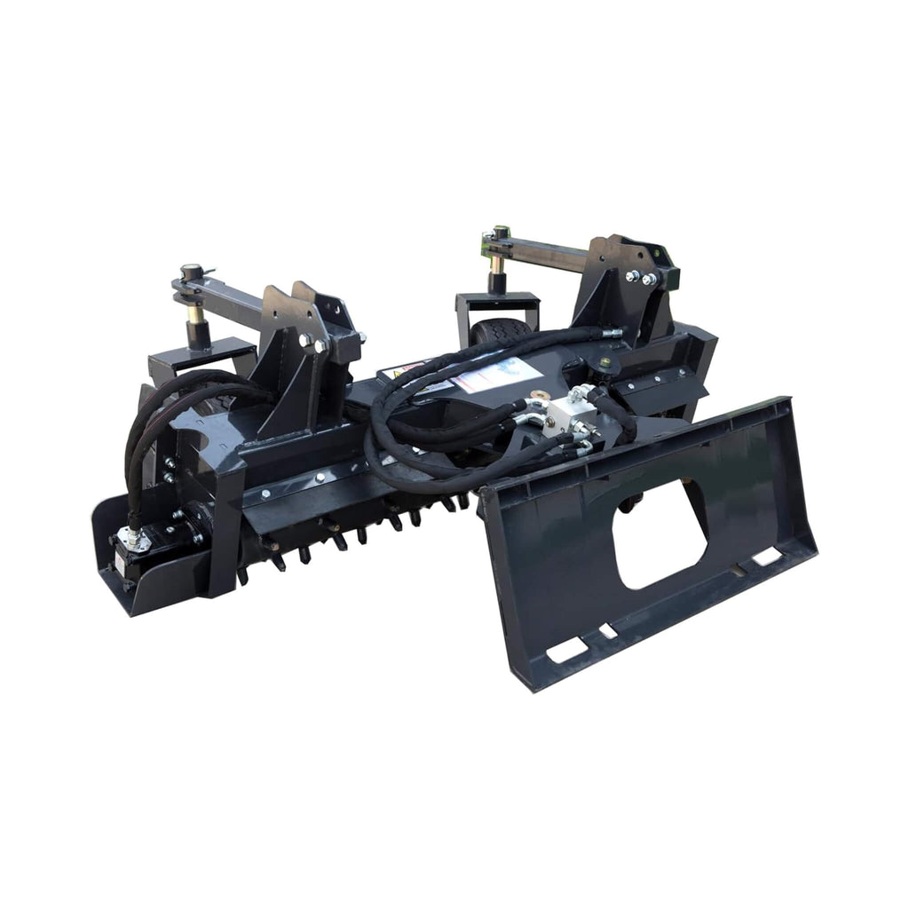Heavy-Duty 72-Inch Industrial Soil Power Rake Skid Steer Attachment (SAK63905) – SAKSBY WHOLESALE, view 5
