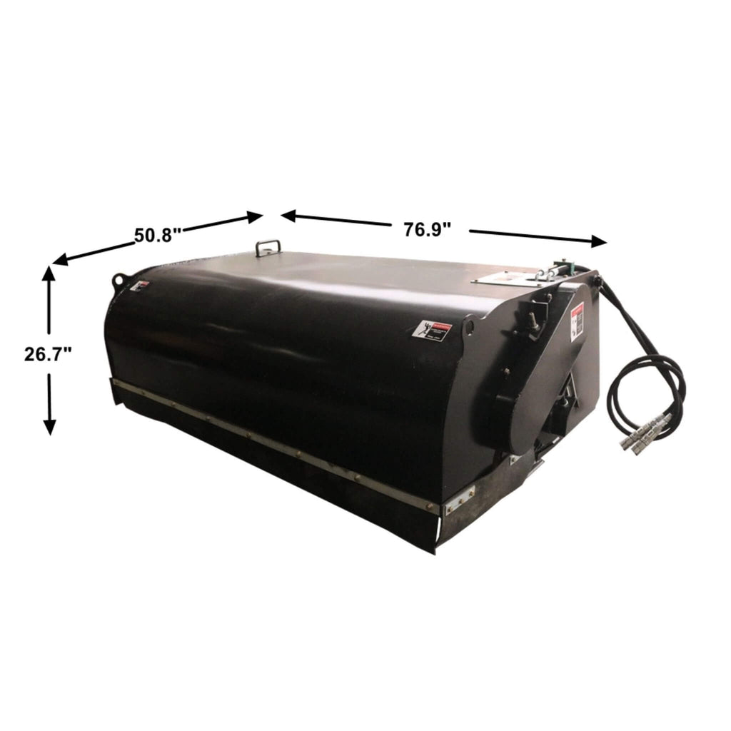 Heavy-Duty 72-Inch Pickup Broom Sweeper Skid Steer Attachment With Universal Quick Attach (SAK92163) – SAKSBY WHOLESALE, view
