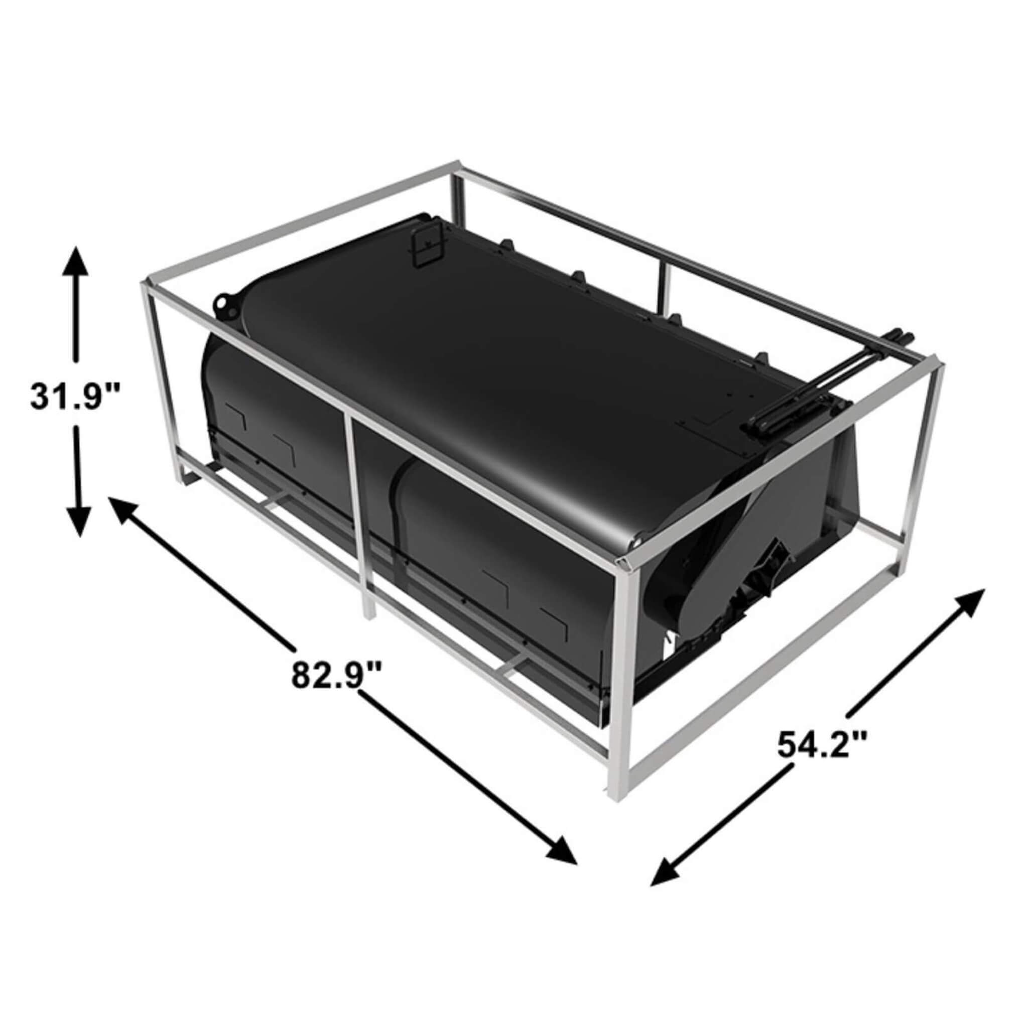 Heavy-Duty 72-Inch Pickup Broom Sweeper Skid Steer Attachment With Universal Quick Attach (SAK92163) – SAKSBY WHOLESALE, view